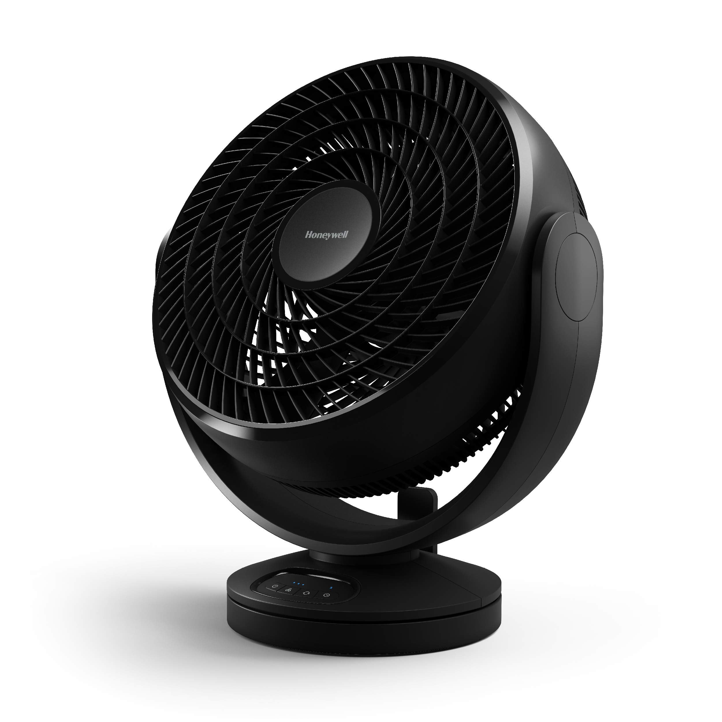 Honeywell Turbo Force Small Fan. Powerful floor fan for Home, Bedroom, or Office with Remote Electronic LED Controls, 3 Speeds a