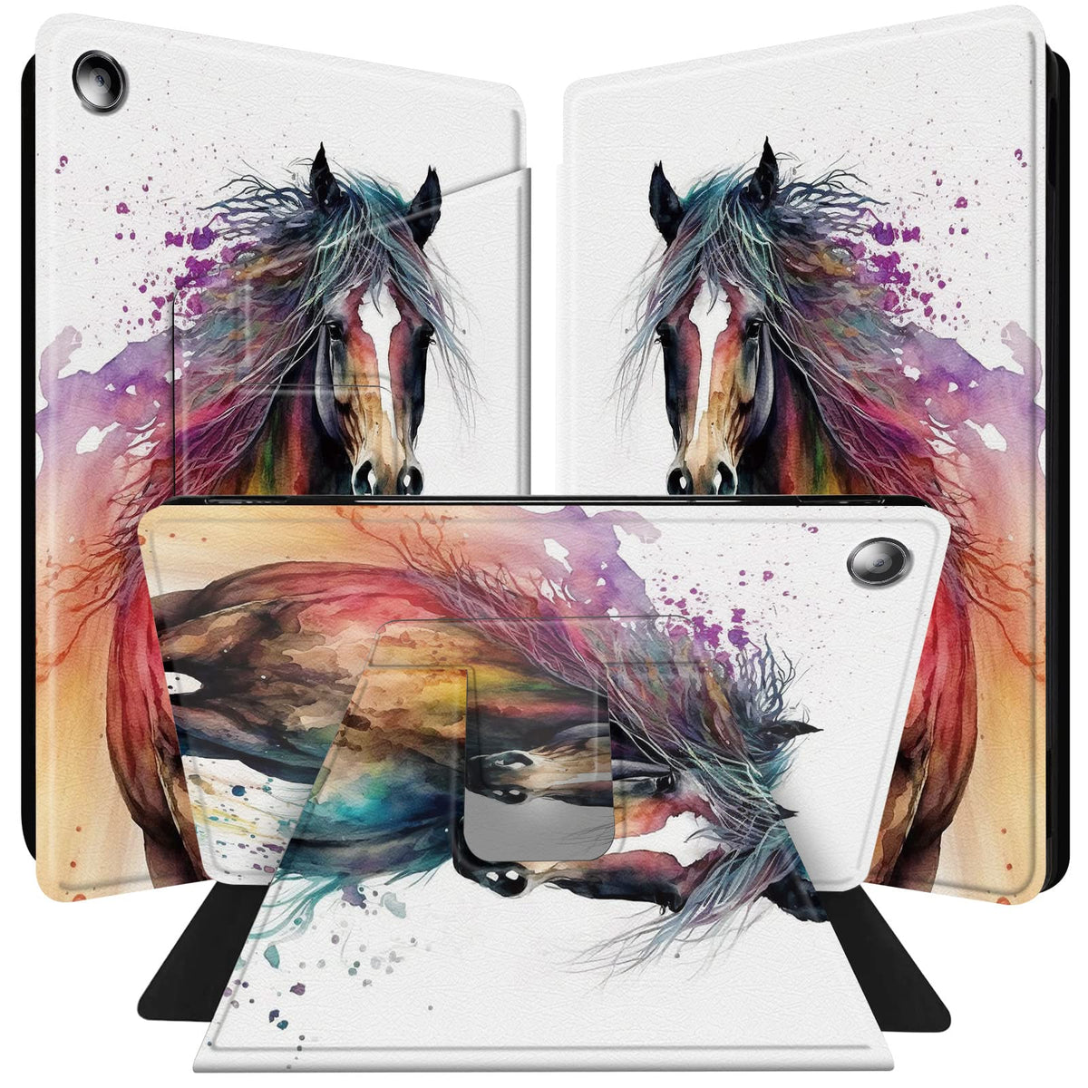 Bpqojb For All-New Kindle Fire 7 Tablet Case (9Th 7Th Generation 7 Inch 2019 2017 Release) 360 Degree Rotating Pu Leather Smart 