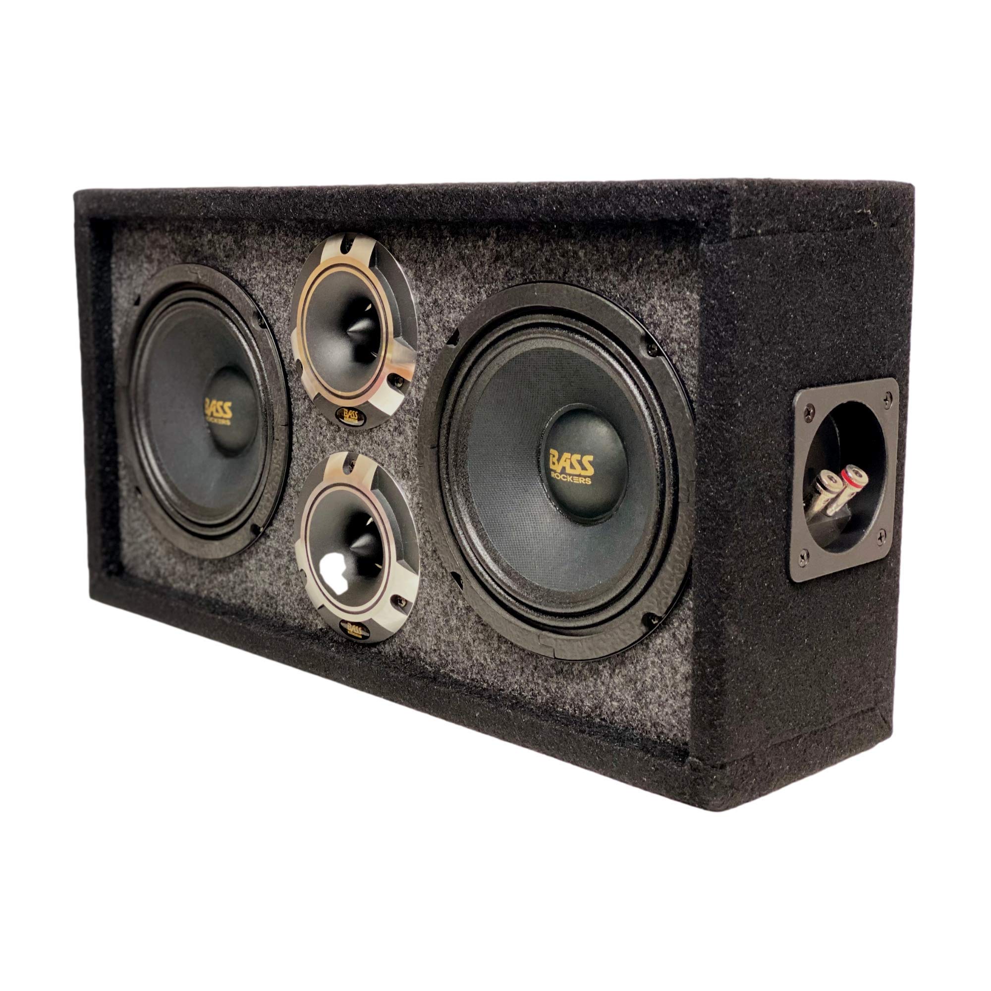 Bass Rockers 6.5'' Loaded Chuchera Box With 6.5'' Outdoor Home & Speakers & Tweeters 800W   Best For Car Utv, Atv, Camper, Dj, P