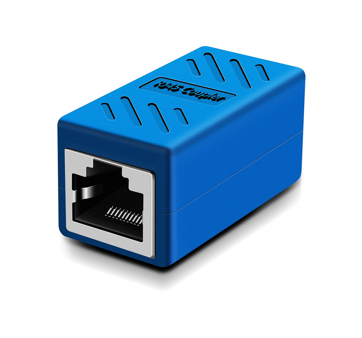 Y.D.F Rj45 Coupler, Ethernet Connectors, For Cat7/Cat6/Cat5E/Cat5 Ethernet Cable Extender Connector   Female To Female, Blue
