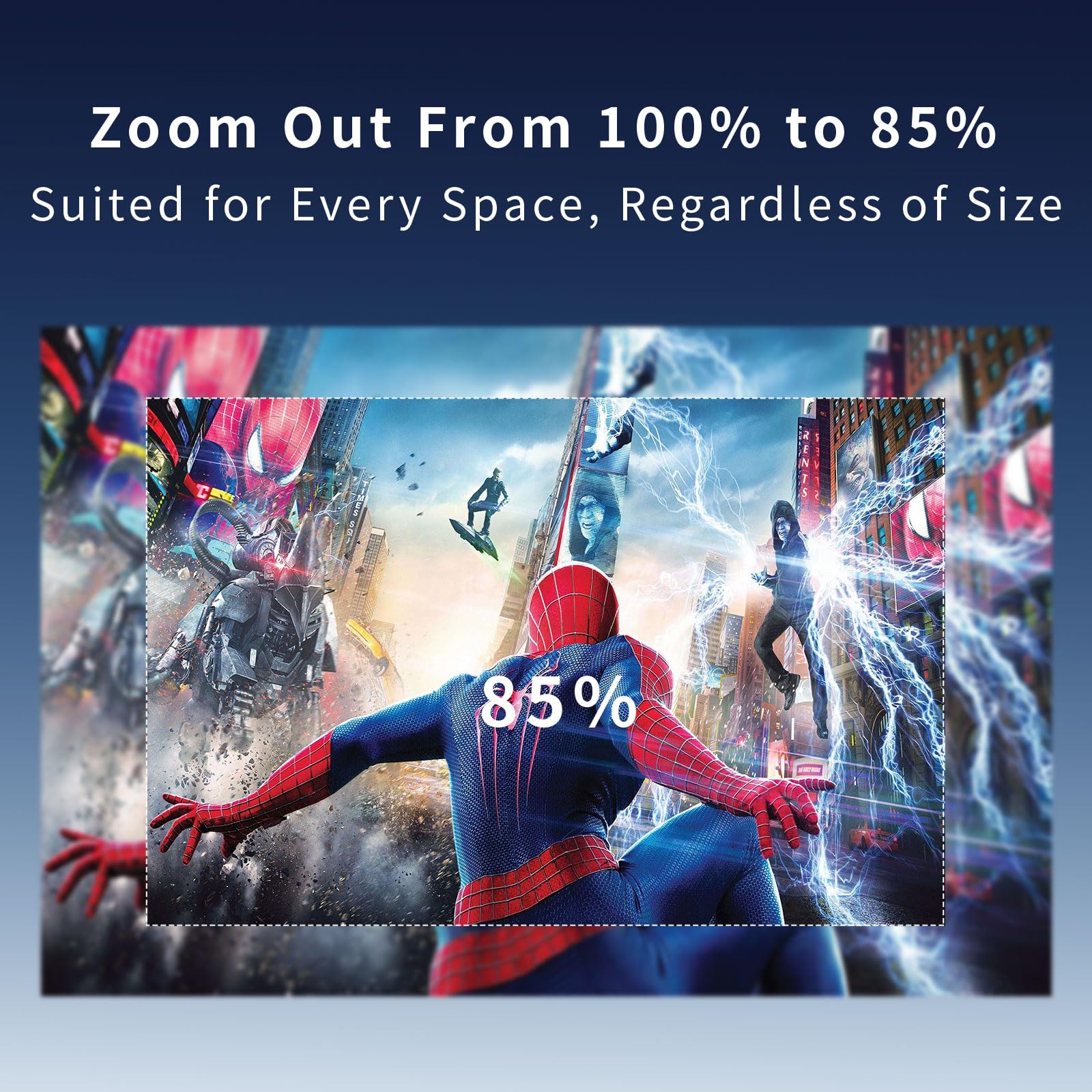 Portable Projector Wifi Bluetooth: Auto Keystone Mini Projector For Ios Android Phone Laptop Tv Stick Hdmi Usb (Hy300)