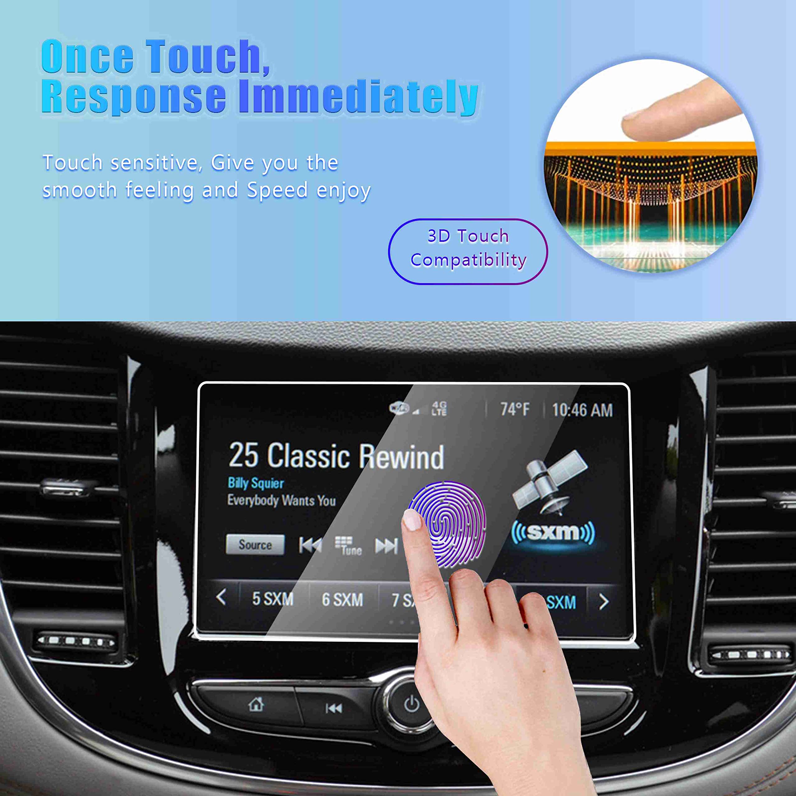 Gfjnfg Screen Protector For 2017 2022 Chevy Trax Screen Protector 7 Inch Mylink Navigation 9H Hardness Hd Tempered Glass Protect