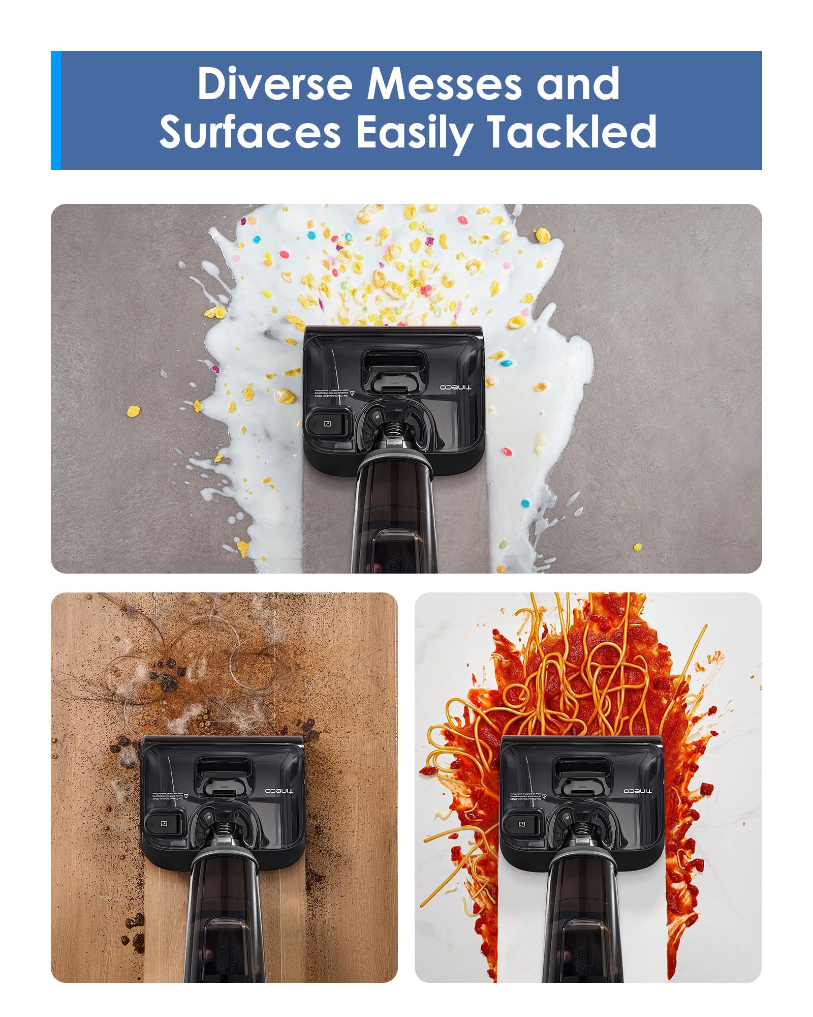 Tineco Floor One I6 Stretch Wet Dry Vacuum Cleaner, Vacuum & Mop All In One, 20Kpa Powerful Suction, Up To 40 Minutes Runtime, 1