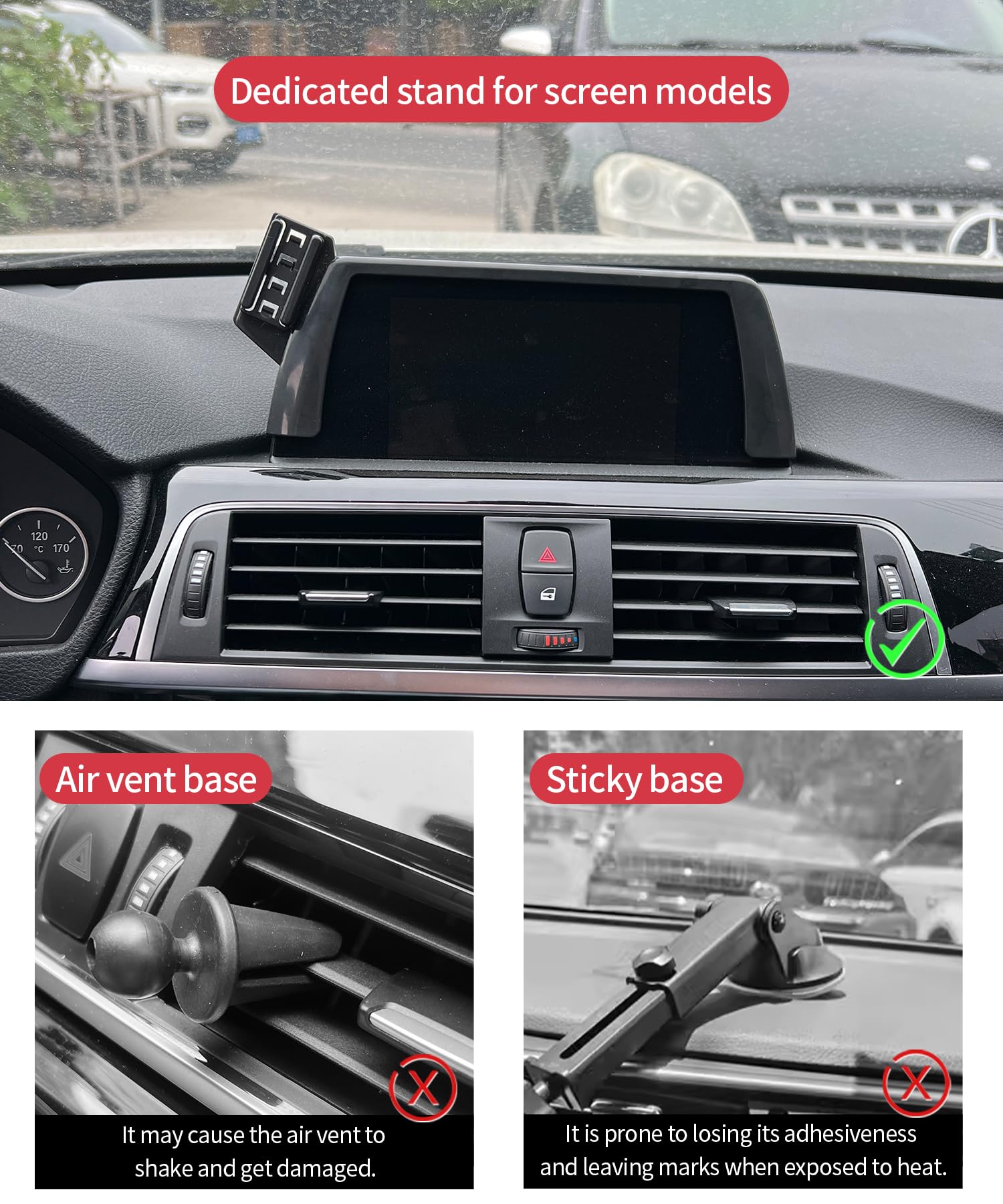 Masergogo Wireless Charging Car Phone Holder For 2012-2018 Bmw 3 Series /2014-2018 Bmw 2 Series/4 Series Accessories 6.5-Inch Sc