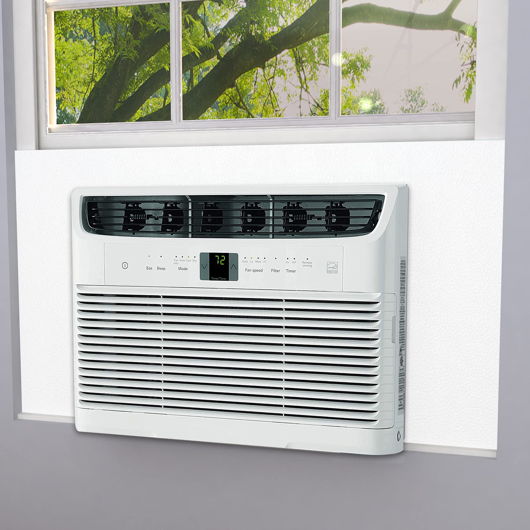 Pearwow Window Air Conditioner Surround Foam Insulation Panels,Ac Side Insulating Sun Block For Summer And Winter