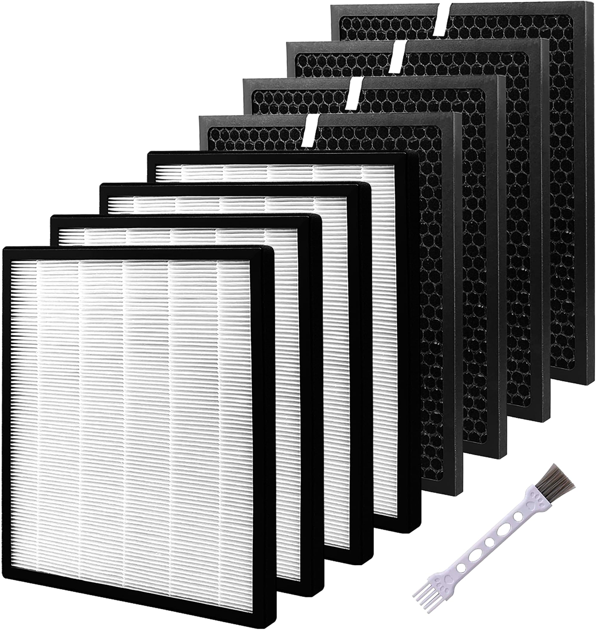 Tablenco For Levoit Lv Pur131 Air Purifier Replacement Filter 4 Filters & 4 True H13 Activated Carbon Filters Set Pre Compatible