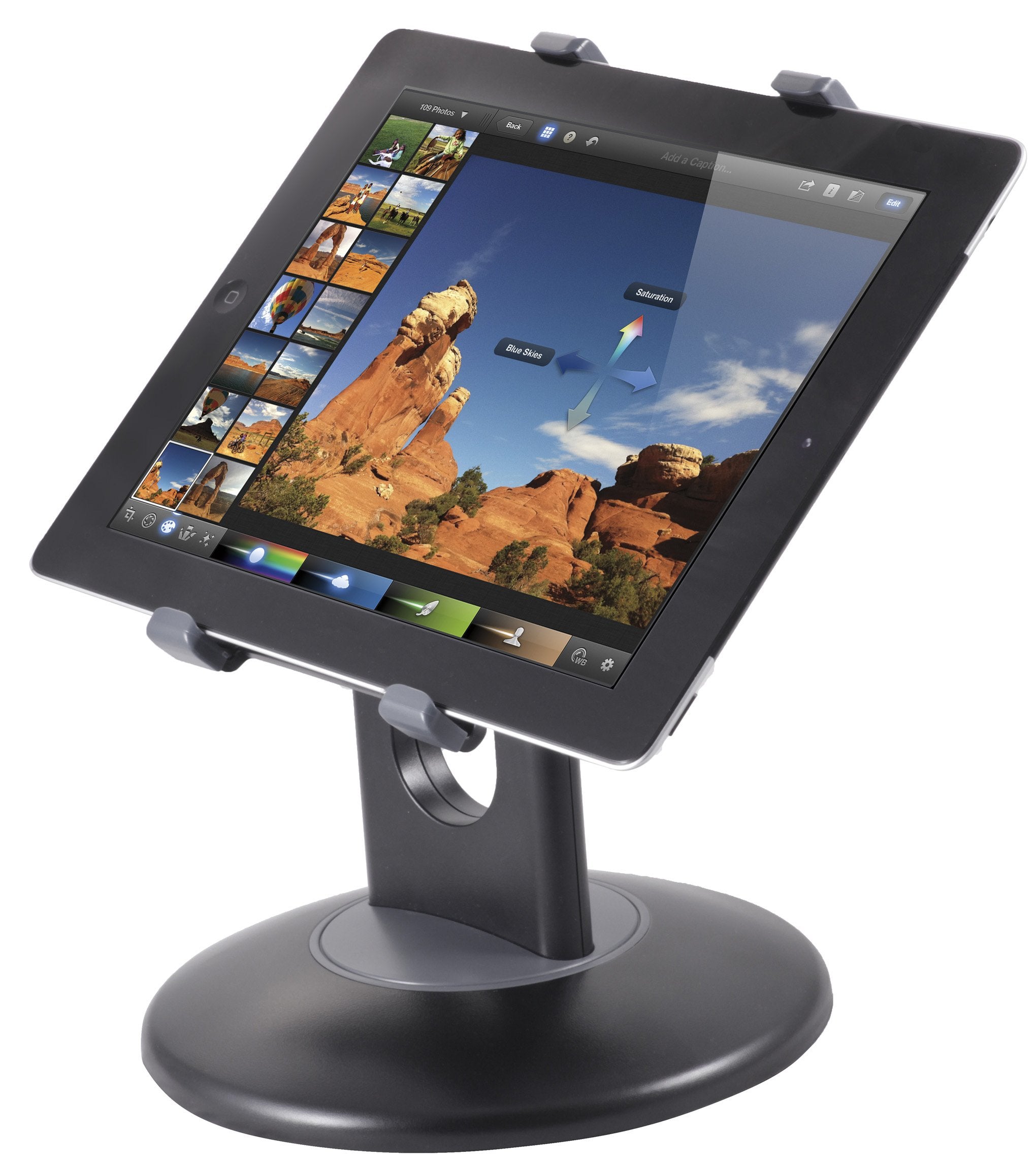 Kantek Tablet Stand For Apple Ipad, Ipad Air, Ipad Mini, Galaxy Tab (7 Inch Or 9.7 Inch), Kindle Fire (7 Inch Or Hd 6) And Most