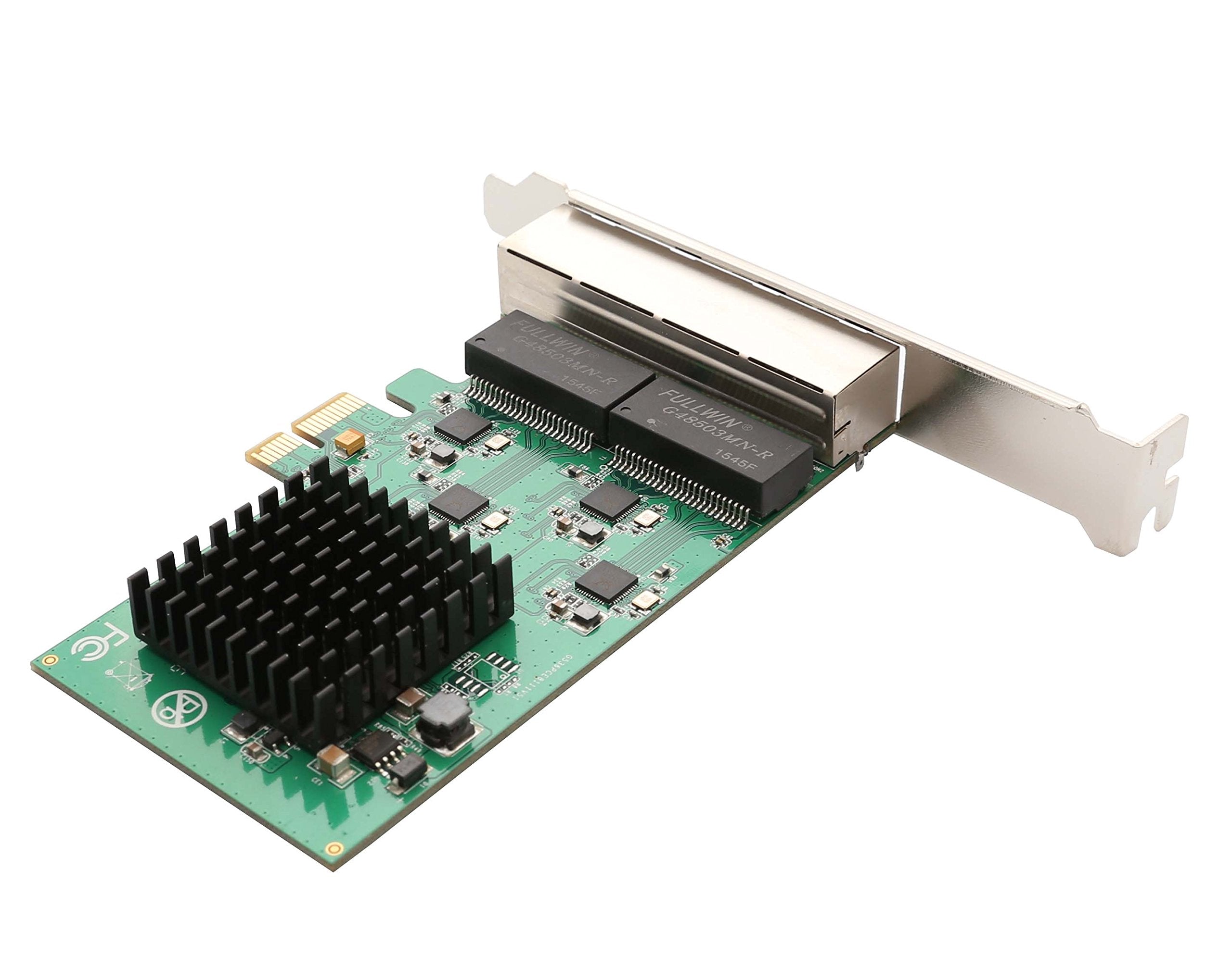 Syba Si Pex24042 4 Port Gigabit Ethernet Pci E X1 Network Interface Card