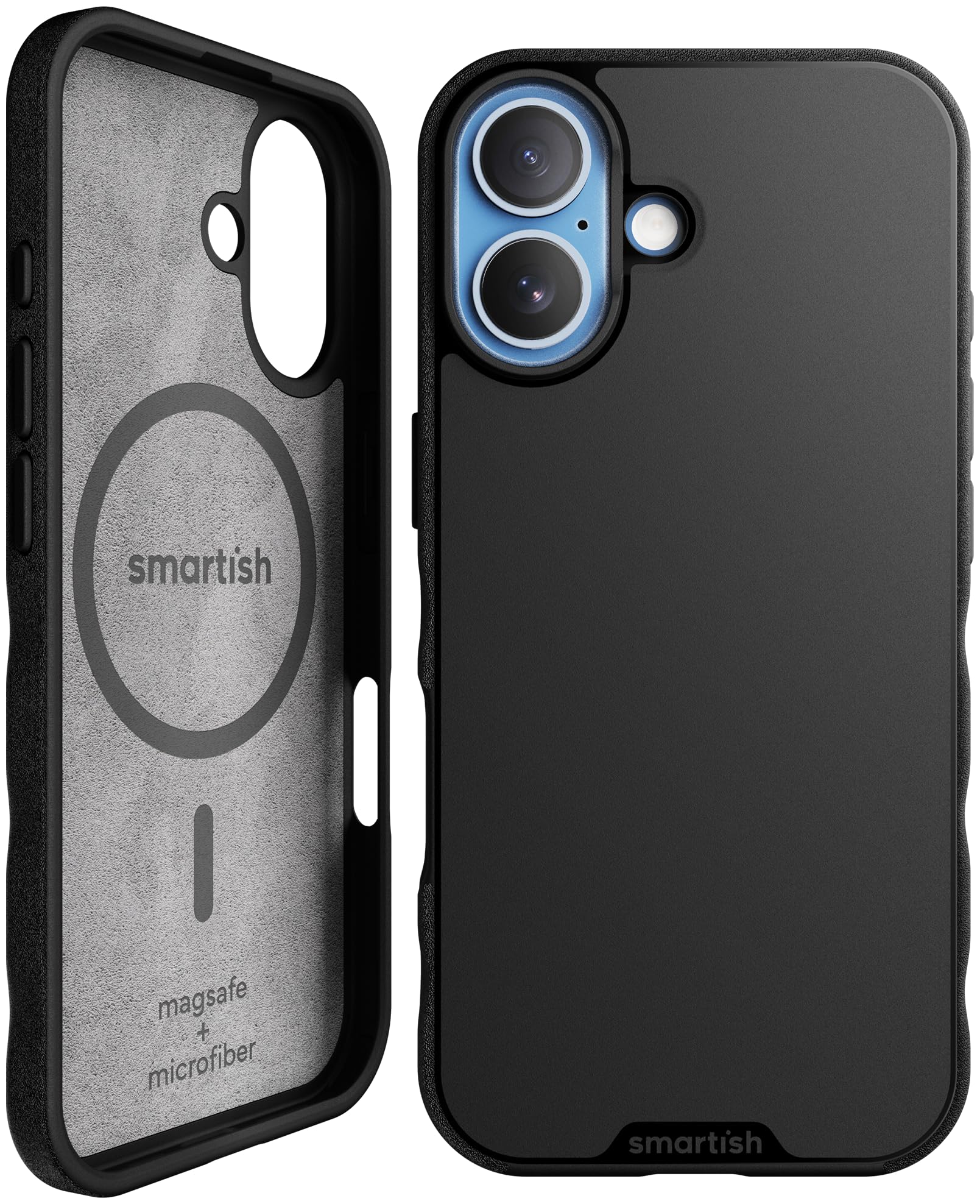 Smartish iPhone 17 MagSafe Case - Gripmunk Magnetic Slim Case [Lightweight + Protective] Thin Grip Cover with Microfiber Lining 