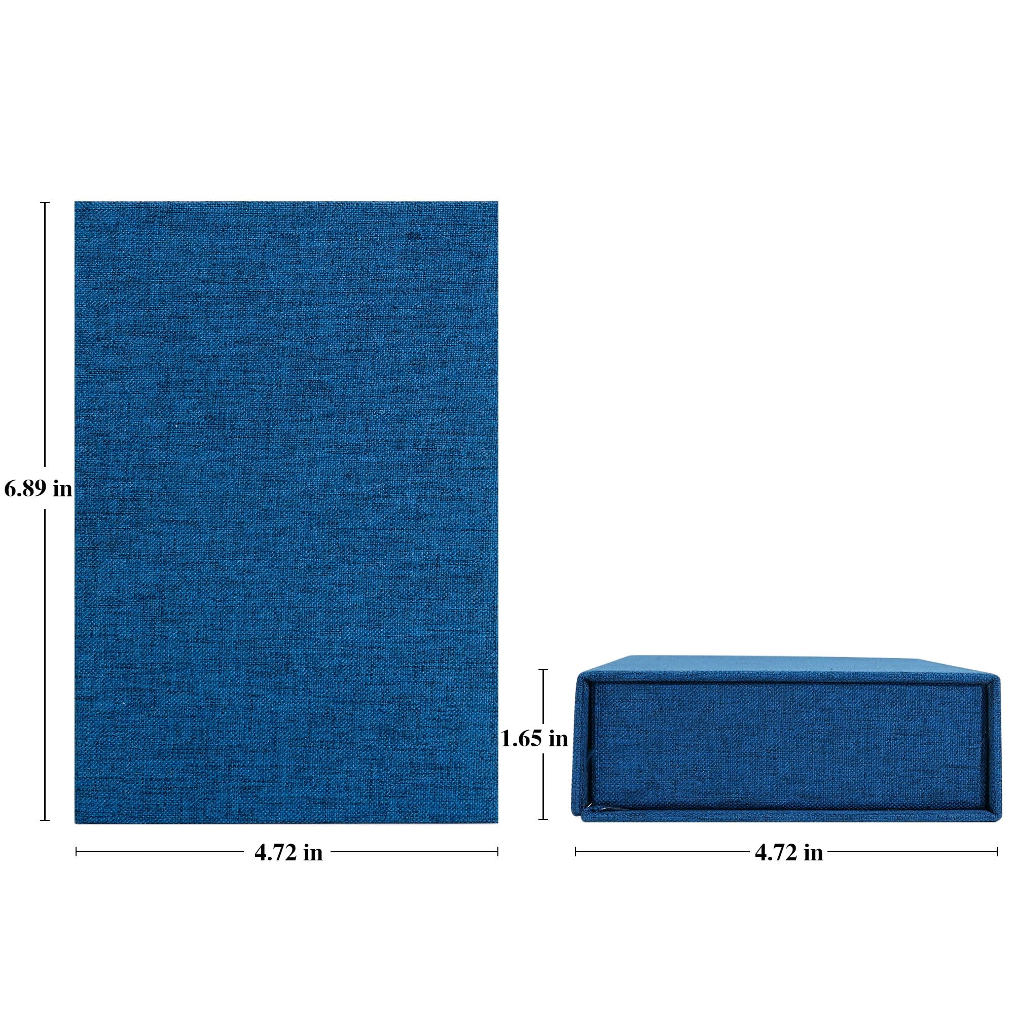 Yopih 4X6 Linen Photo Storage Box   Ideal For Preserving And Organizing Your Precious Photos, Certificates, Scrapbooking Supplie