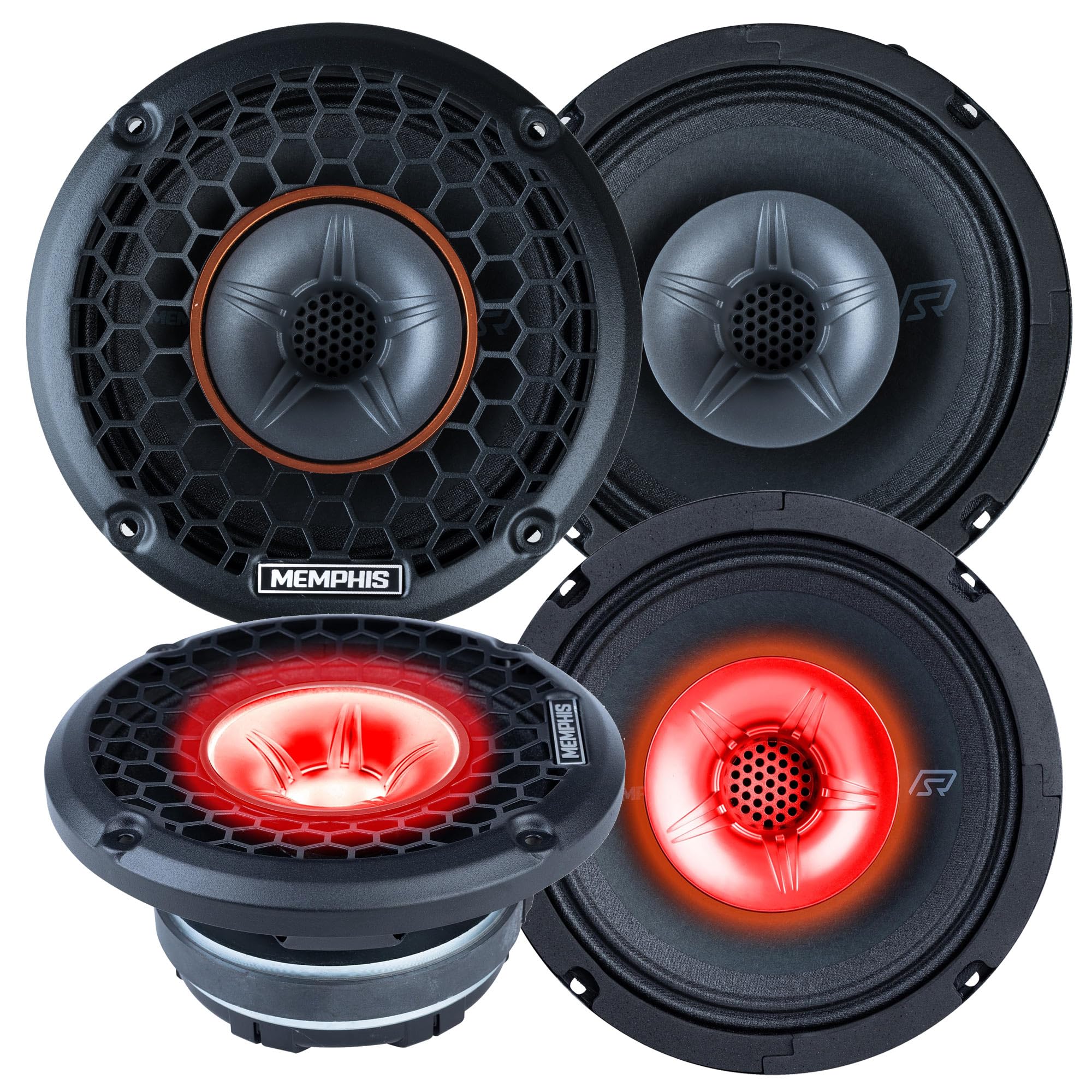 Memphis 4 SRXP62WT SRX Pro Audio 6.5 Coaxial Speakers