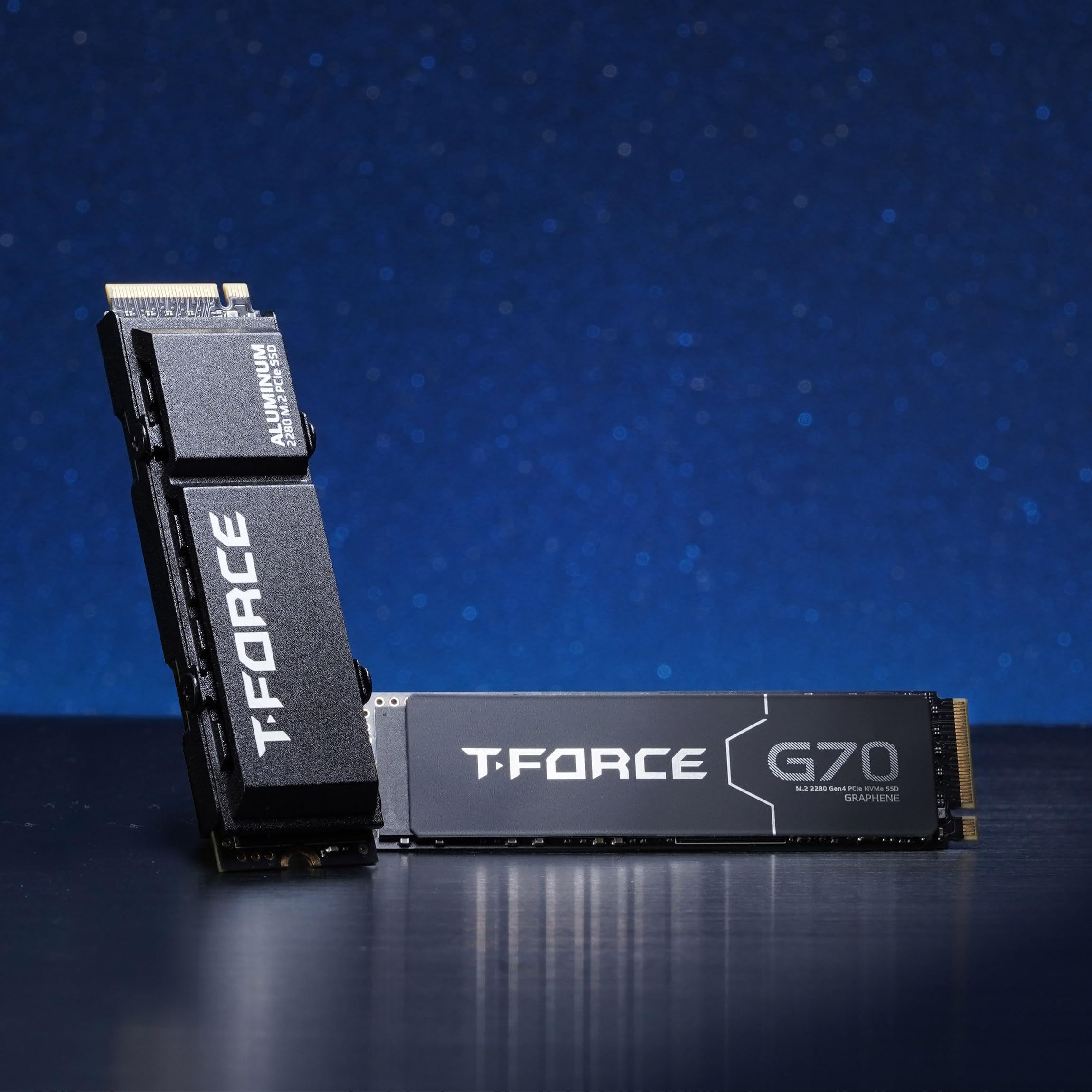 Teamgroup T Force G70 Pro Graphene Heatsink 2Tb Dram Slc Cache 3D Tlc Nand Nvme Innogrit Pcie Gen4X4 M.2 2280 Gaming Internal Ssd Works With Ps5 Read/Write 7400/6800 Mb/S Tm8Ffh002T0C129