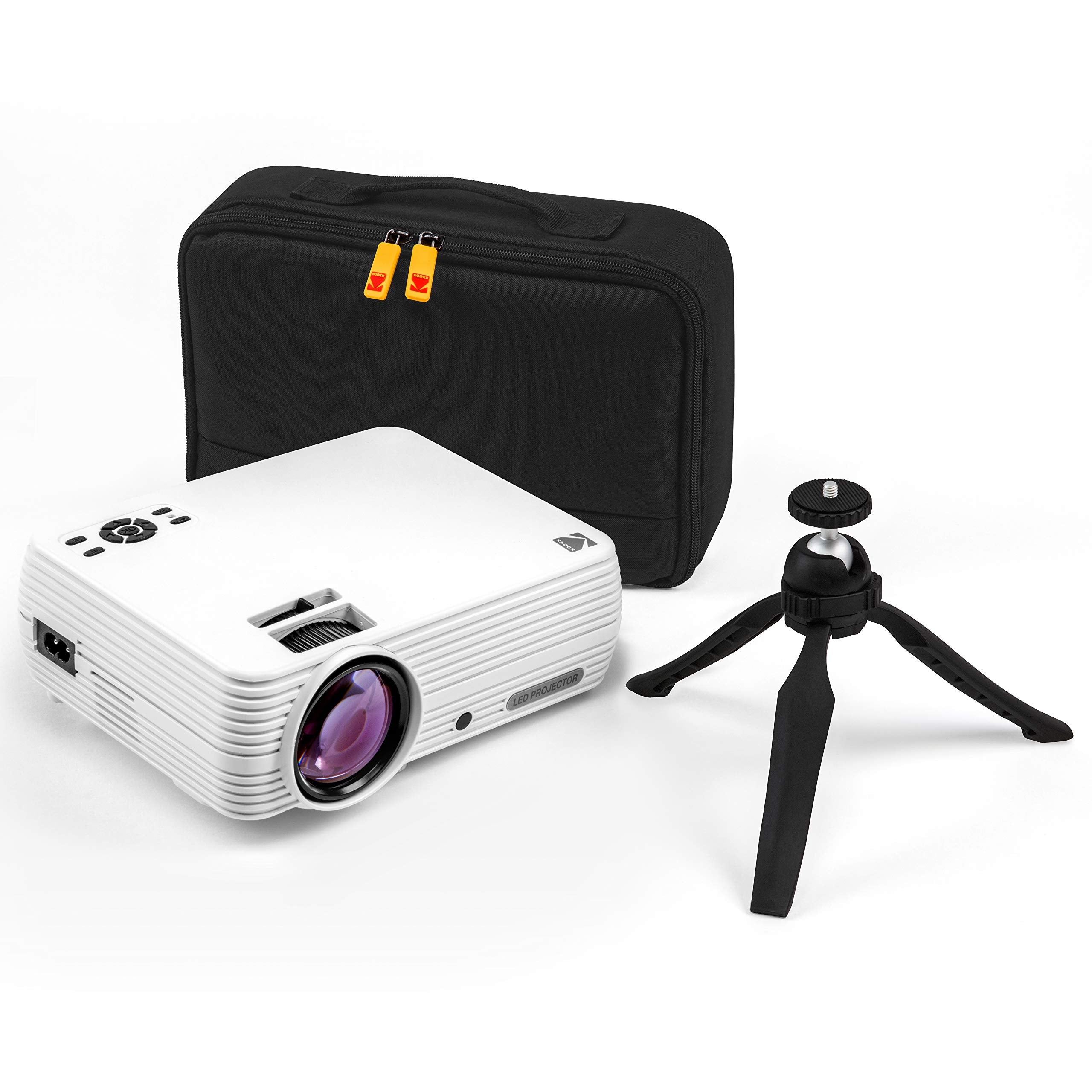 KODAK FLIK X7 Home Projector (Max 1080p HD) with Tripod, & Case Included | Compact, Projects Up to 150 with 720p Native Resol
