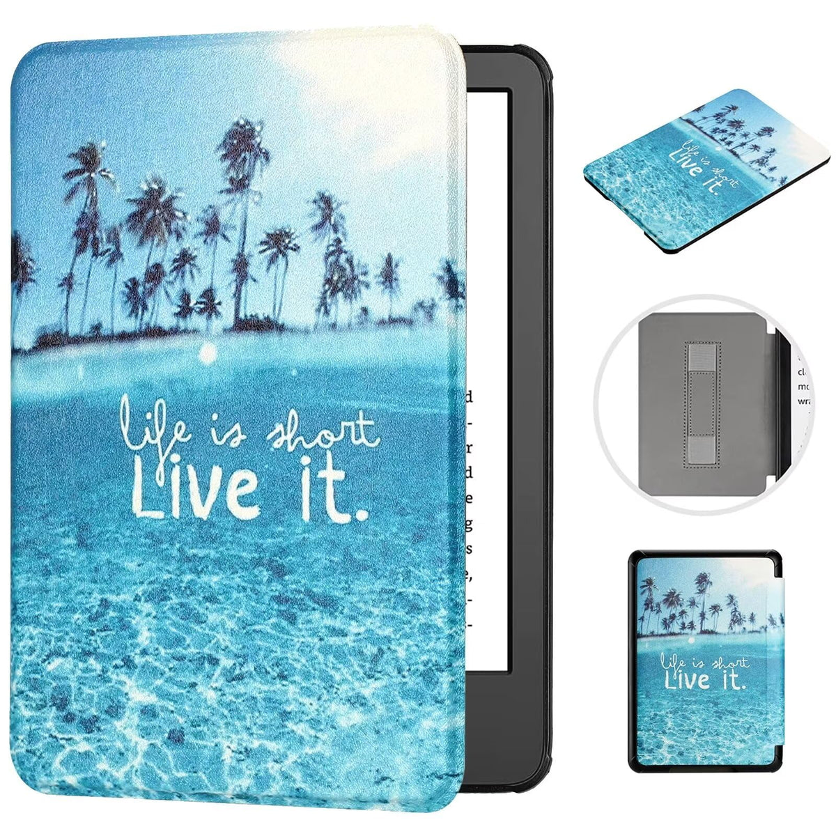 Monsdirect Compatible With Kindle Paperwhite 5Th/6Th/7Th Generation Case 6'' (Fits All 2012, 2013, 2015 And 2016 Versions), Hand