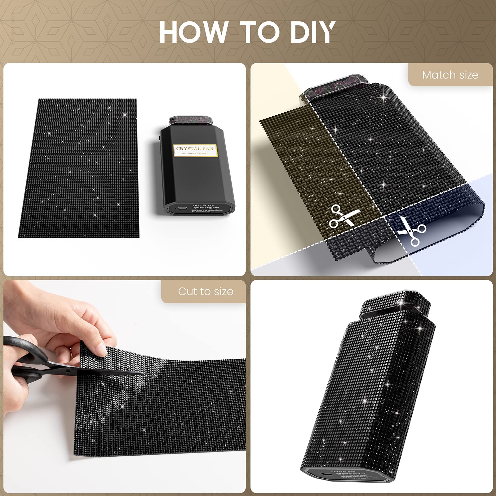 Lady Handheld Fan, Rechargeable Small Personal Fan With 3 Speeds Setting, Powerful Quiet Pull Out Portable Fan, Mini Cooling Des