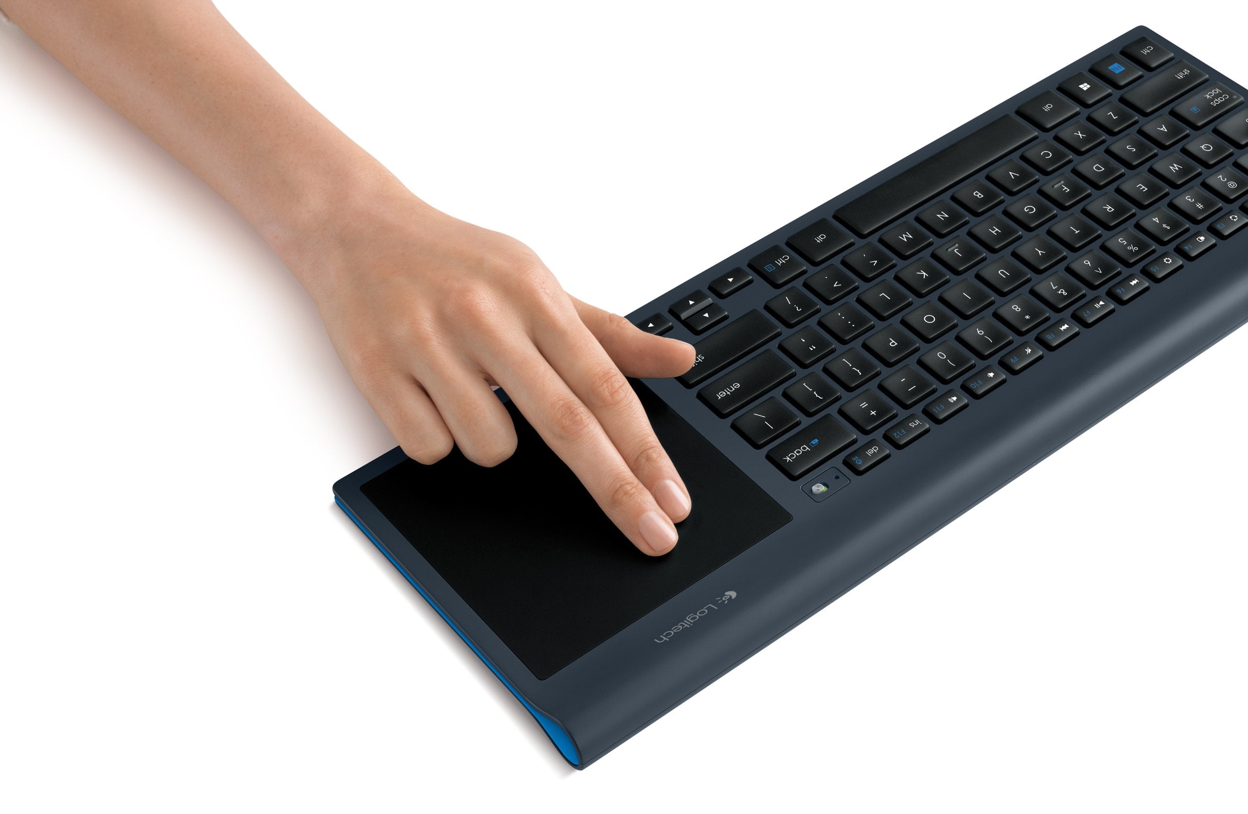 Logitech Wireless All In One Keyboard Tk820 With Built In Touchpad