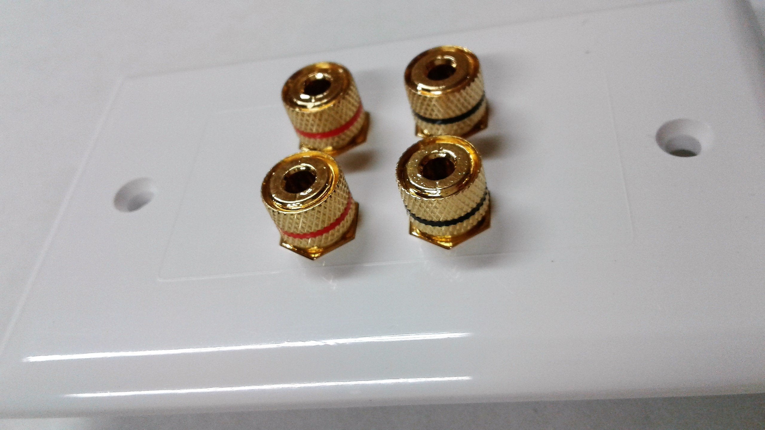 1 X 4 Terminal Speaker Wall Plate