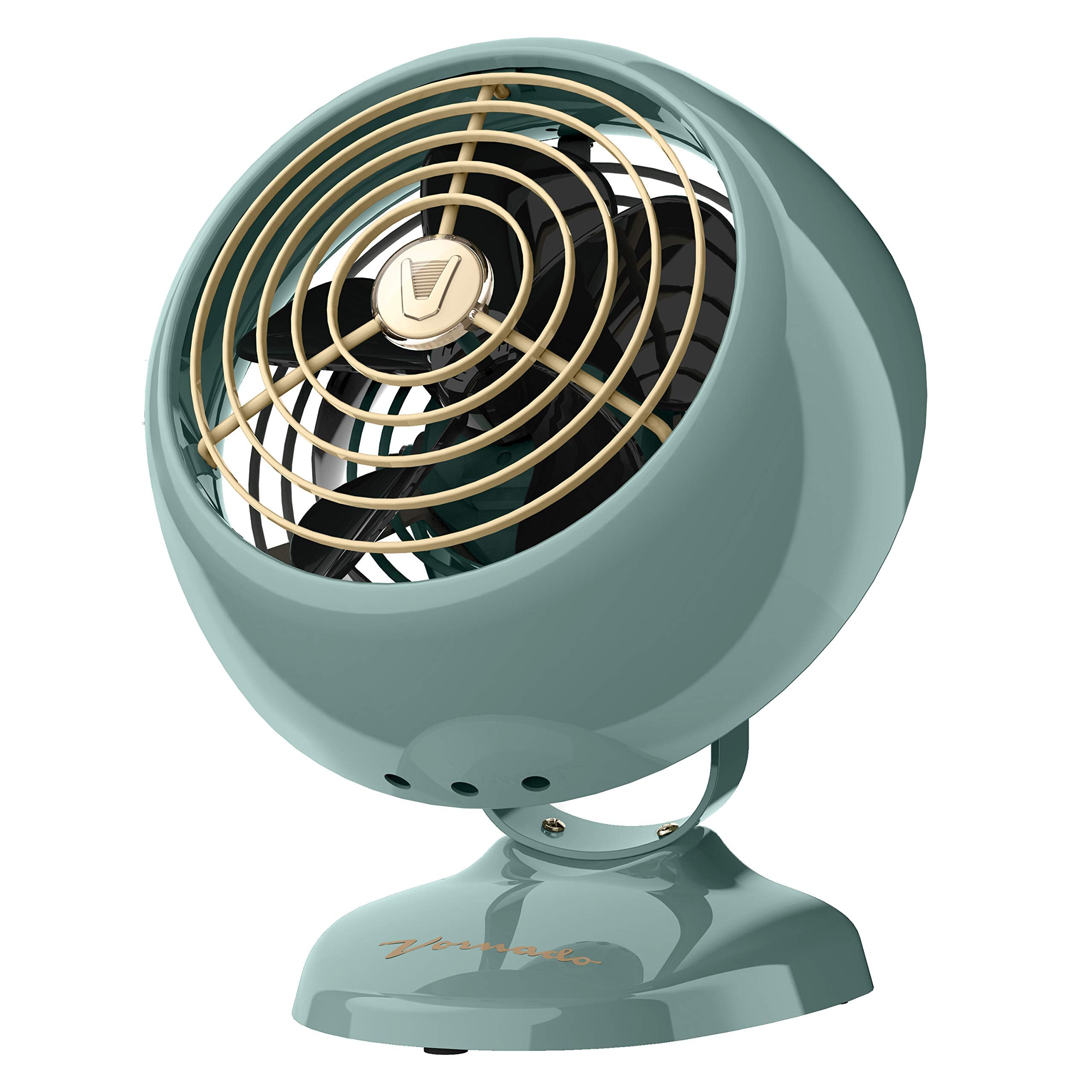 Vornado Vfan Mini Classic Vintage Fan | Retro Metal Air Circulator With Original Base For Desk & Bedside | 2 Speeds, Adjustable