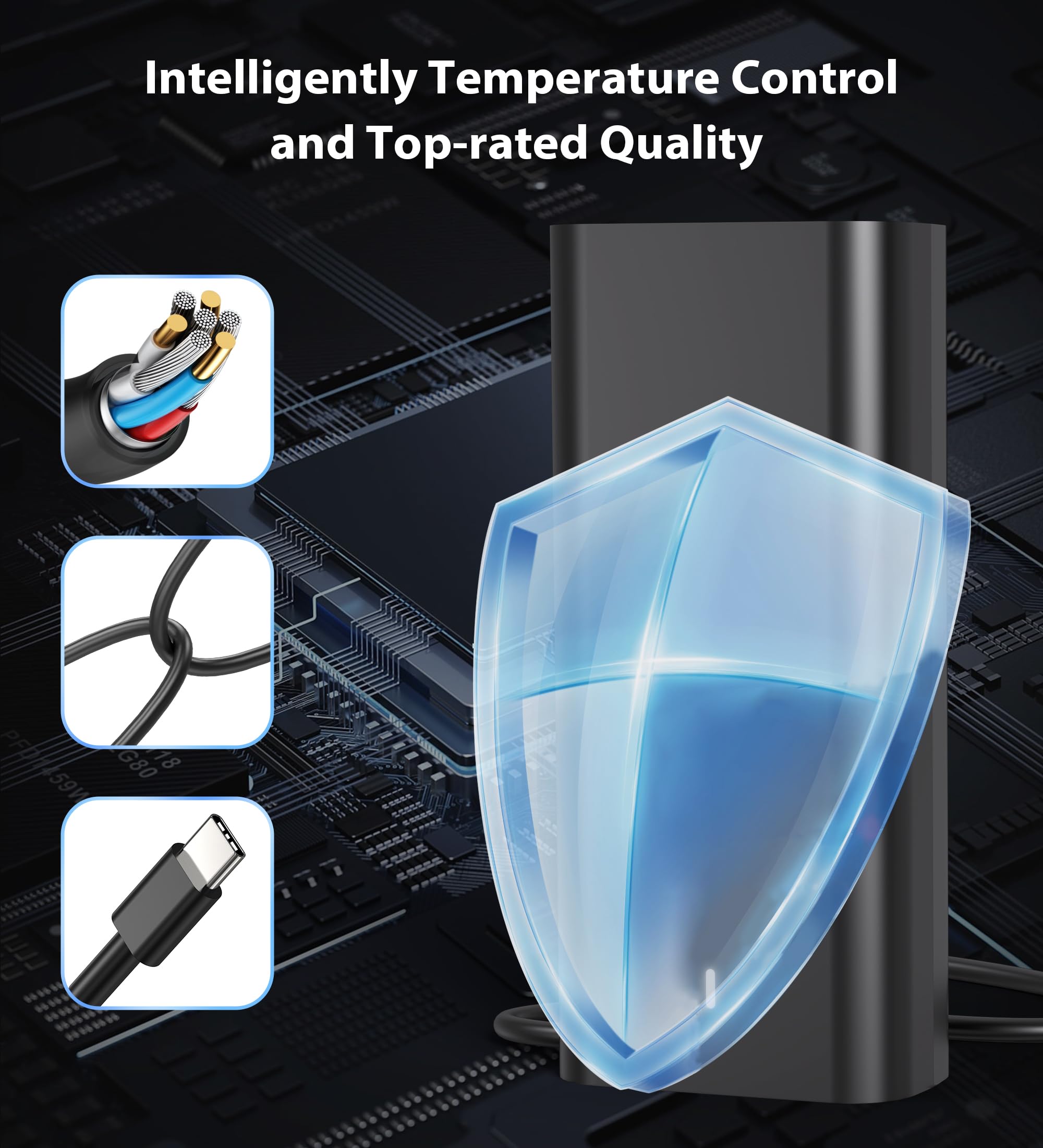 New Slim 65W Usb C Laptop Charger For Dell Latitude 5420 5430 5520 5530 5540 7420 7430 7440 7390, Xps 13 Chromebook Charger 3100