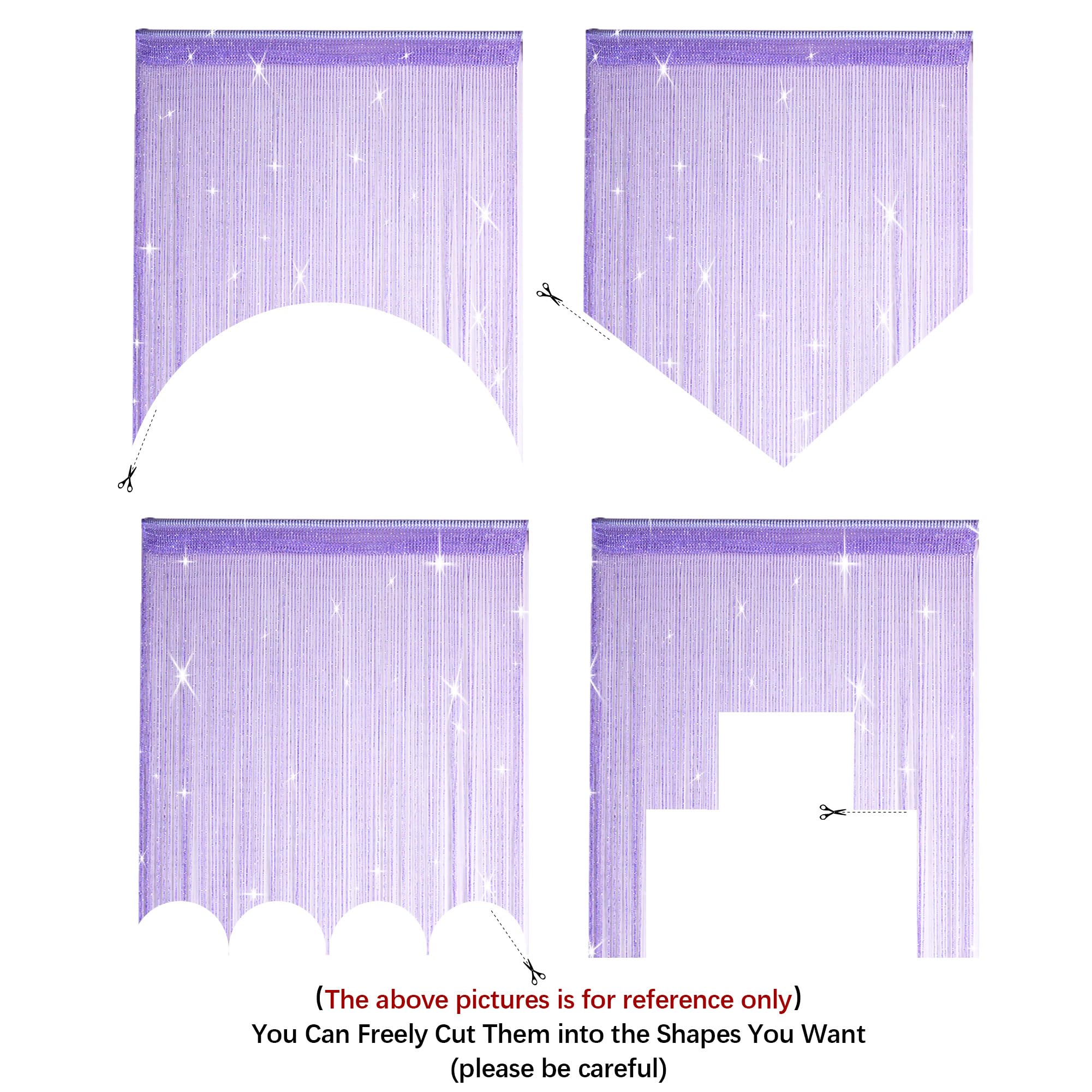 2 Pack 39 X 79 Inch Beaded Curtain String Door Curtains, Hippie Room Decor Beaded Curtains For Doorway, Closet Curtains, Room Di