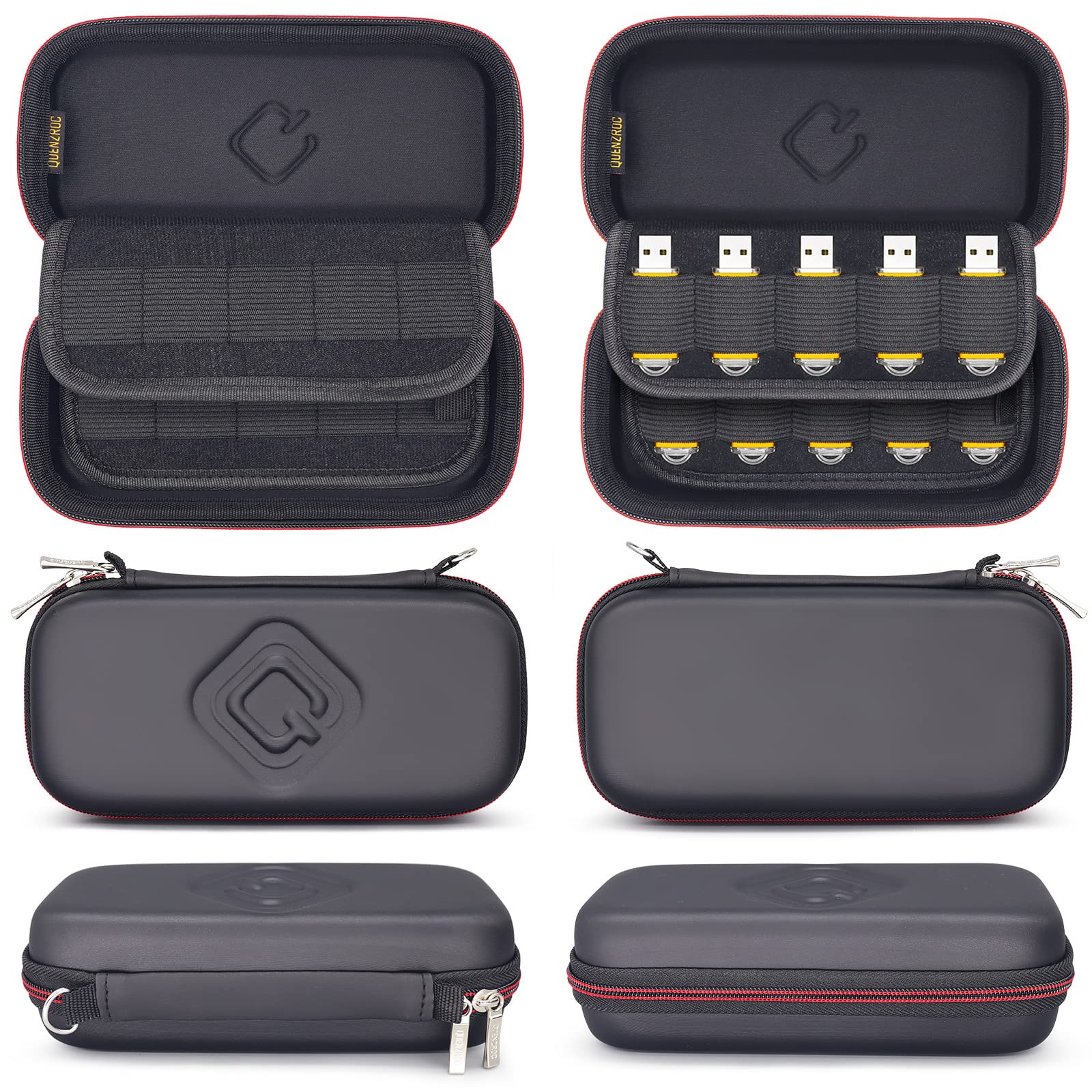 Usb Drive Case Organizer Fits 20 Flash Thumb Drives Quenzroc Usb Sticks Holder Hard Storage Case Portable Box Travel Carrying Po
