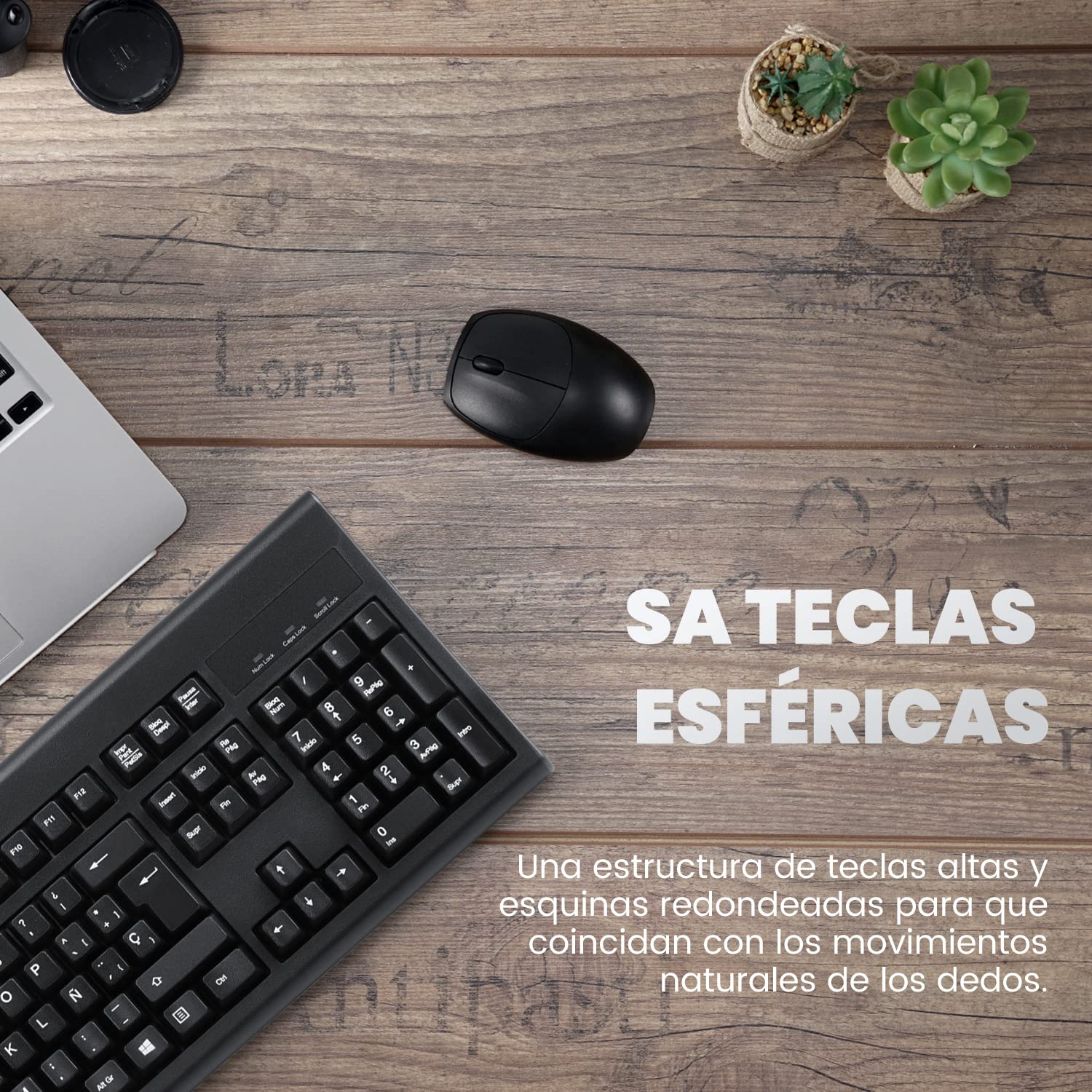 Perixx Periboard 106B Es Teclado Usb Espaol   Alto Rendimiento   Teclas M  S Altas   Tamao Completo Con Teclado Num  Rico   Negr