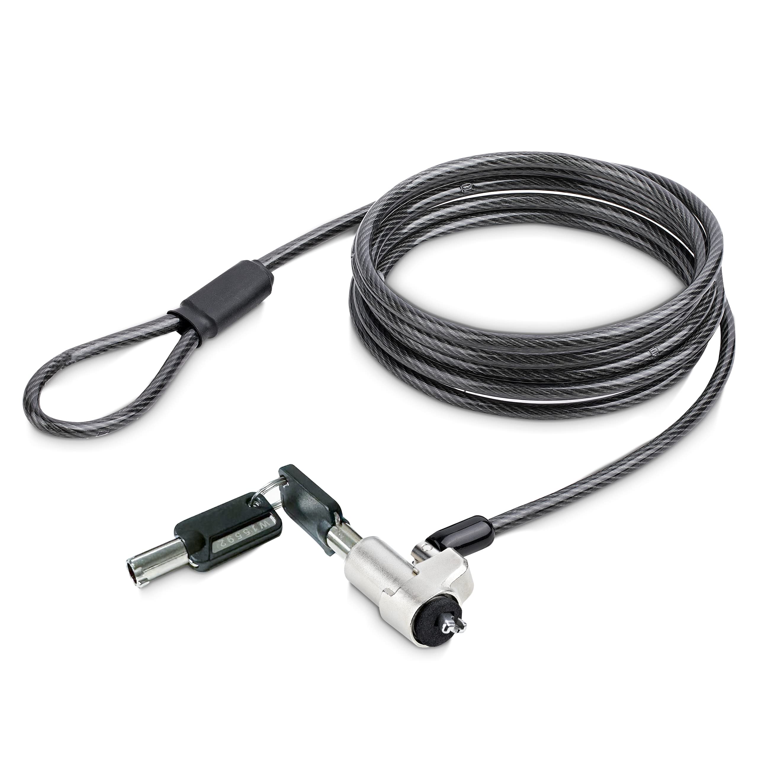 Laptop Cable Lock Compatible With Noble Wedge 6Ft (2M), Anti-Theft Keyed Lock, S