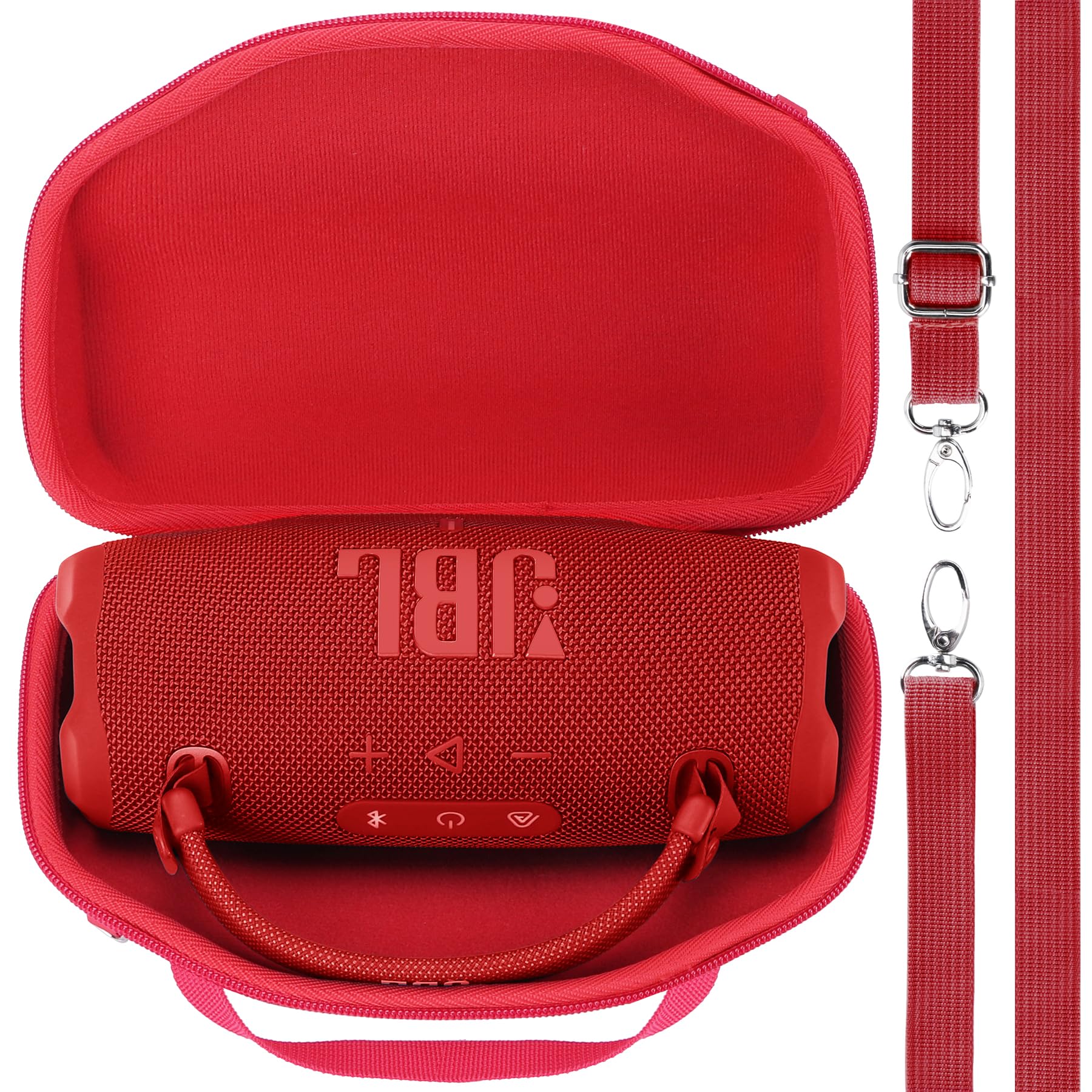 Lebakort Hard Case Compatible With Jbl Charge 6 Waterproof Speaker (Red Case)