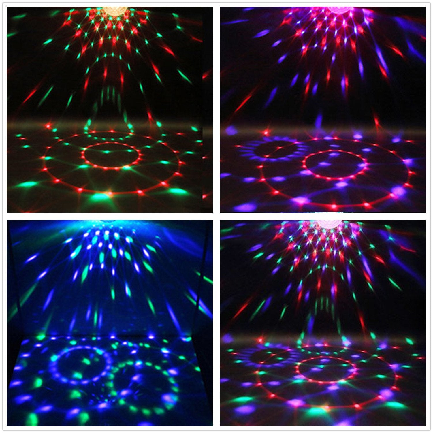 Disco Ball Disco Lights Coidea Party Sound Activated Storbe Light With Remote Control Dj Lighting,Led 3W Rgb Light Bal, Dance Li