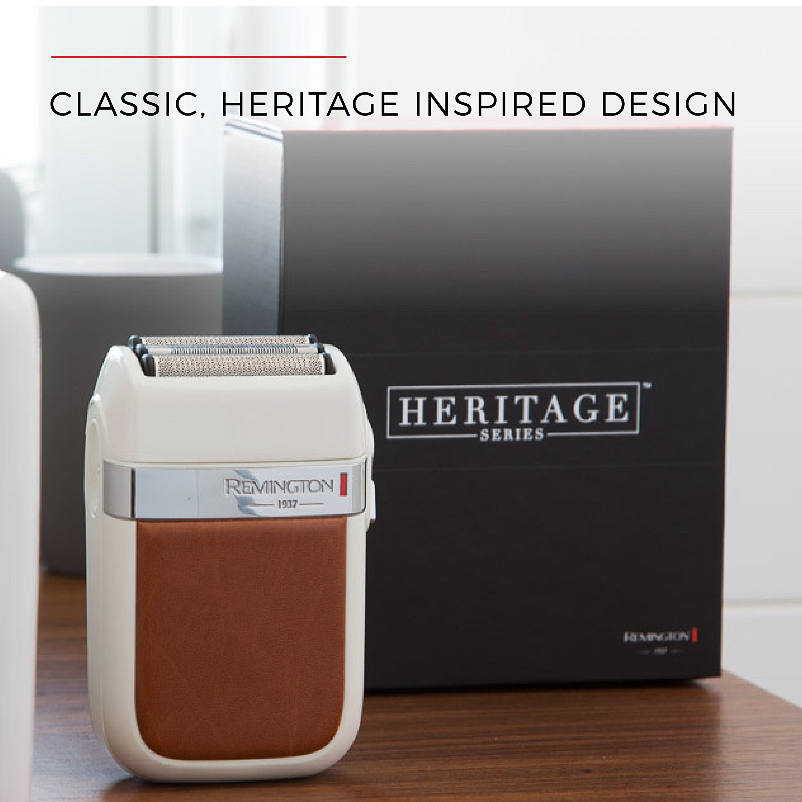 Remington Heritage Series Shaver HF9100, Brown, 1 Count, Durable Design