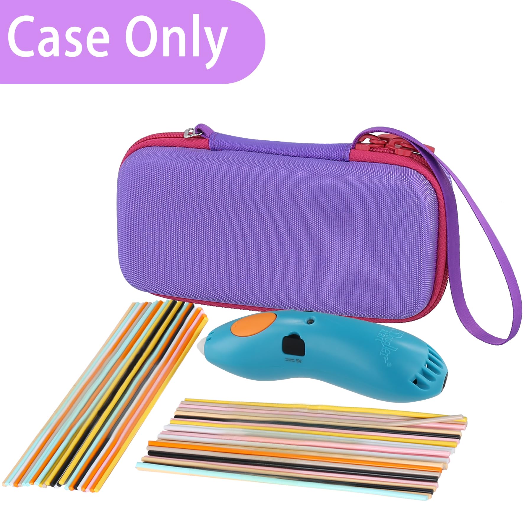 Aenllosi Storage Case Compatible With 3Doodler Start+ Essentials (2023) 3D Pen,Holders For 3D Printing Filament Refill Pack And