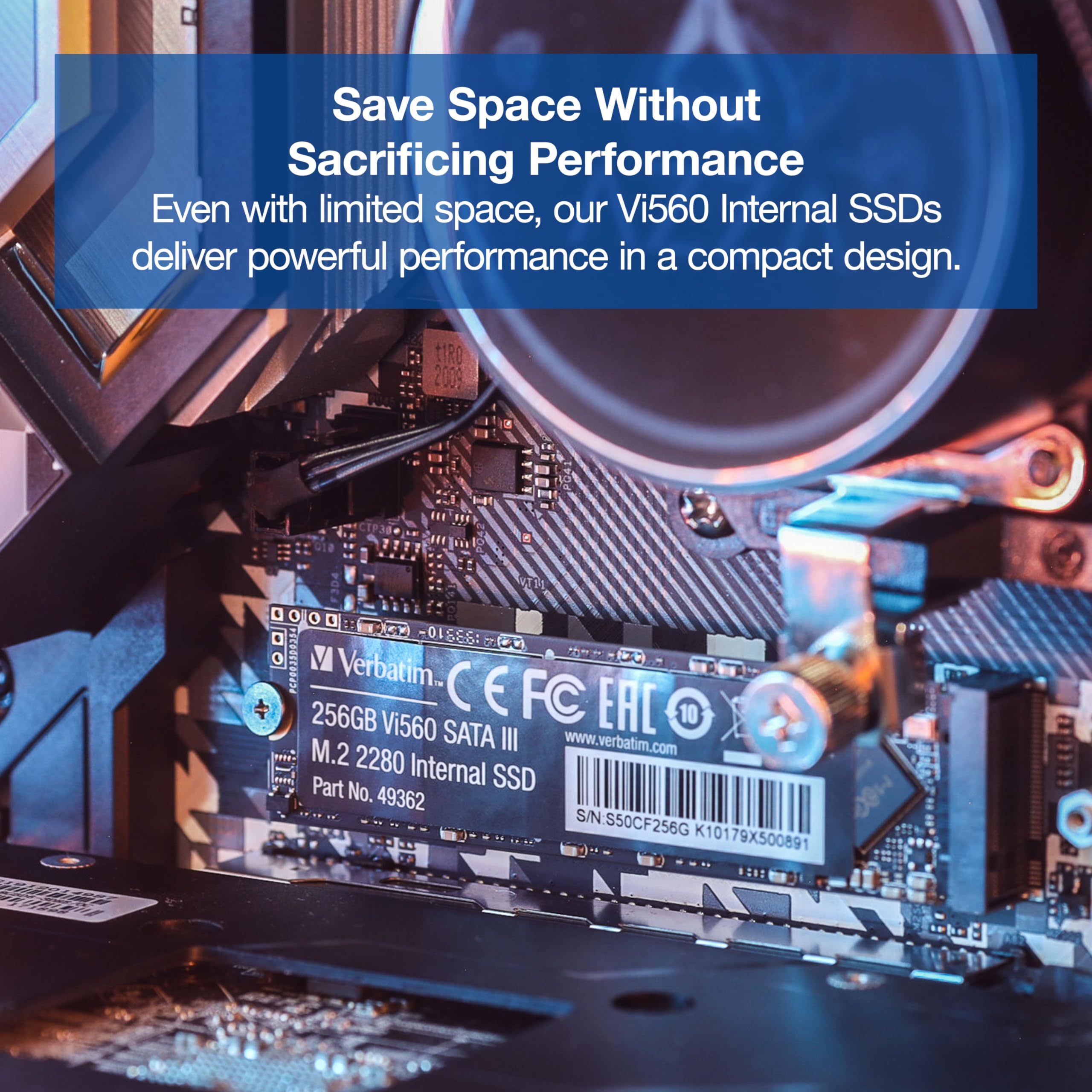 Verbatim 2Tb Ssd Vi560 Internal Solid State Hard Drive 3D Nand Sata Iii M.2 2280