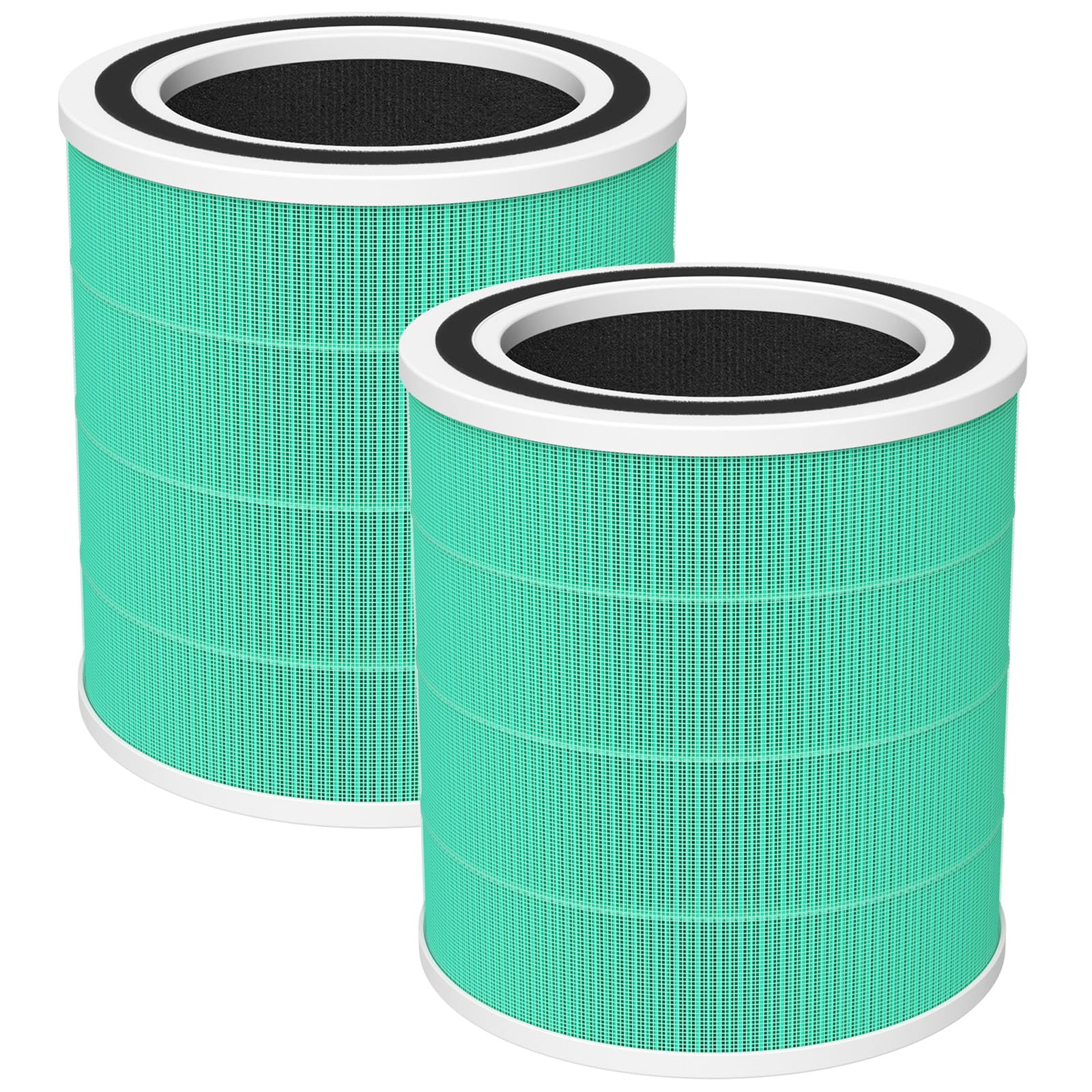 2 Pack Ac400 Air Purifi Ers Replacement Filt Er For Purivortex Ac400 Air Purifi Er, 3 In 1 H13 True Hepa Technology High Efficie