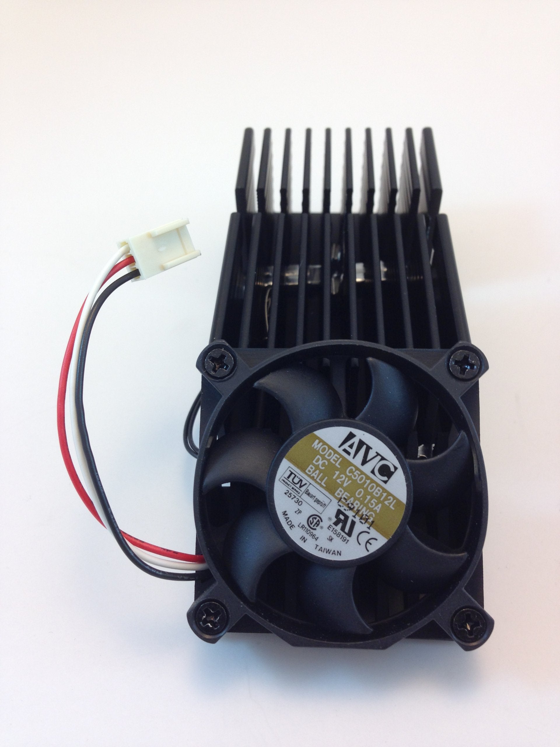 Avc Cooling Fan W/Heatsink, 50Mm Sq 130Mm X 40Mm X 50Mm Overall, Tx3 3Pin Connector