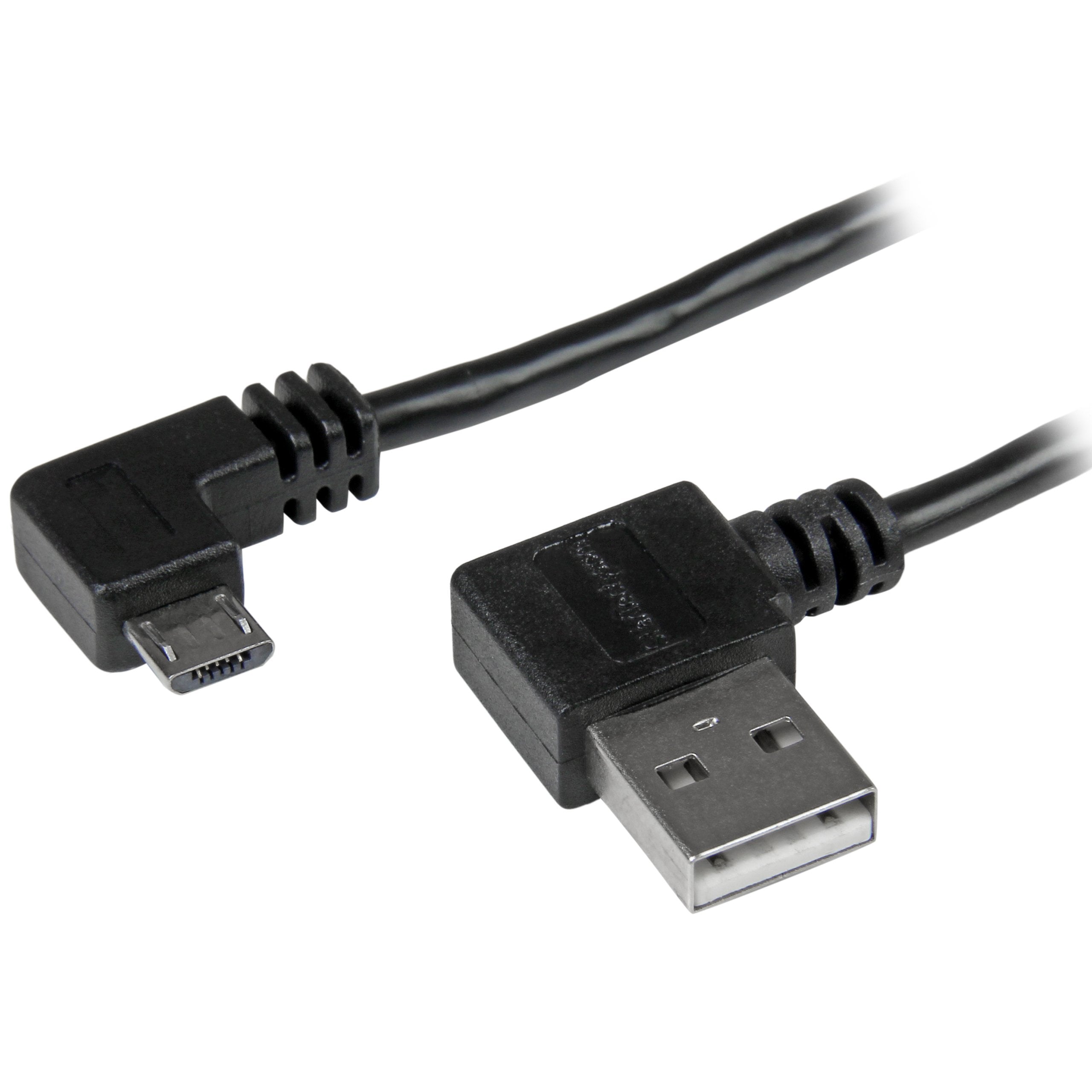 Startech.Com 1M 3 Ft Micro Usb Cable With Right Angled Connectors   M/M   Usb A To Micro B Cable   3Ft Right Angle Micro Usb Cab