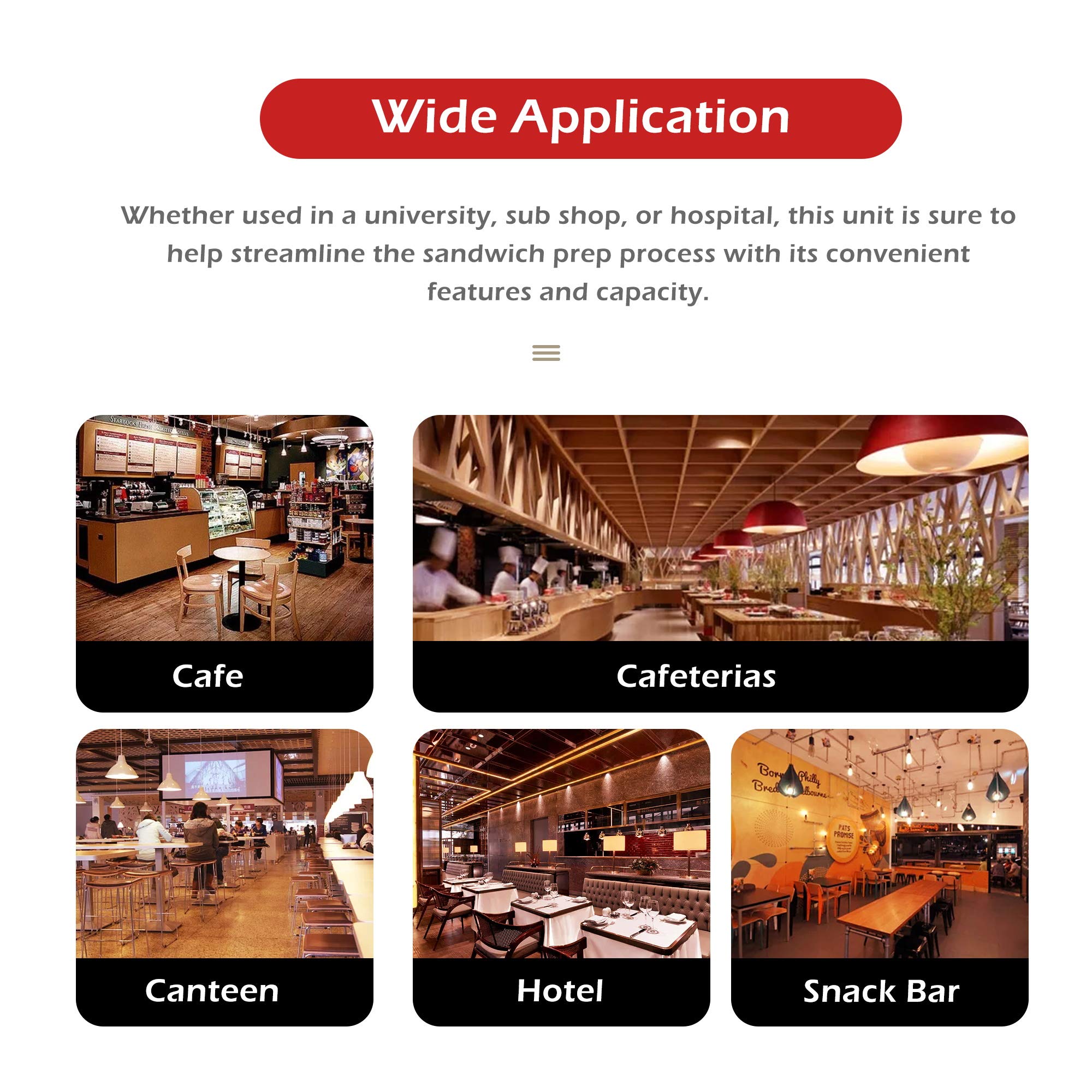 Atosa Msf8302Gr 48'' Sandwich & Salad Prep Table Refrigerator For Restaurant Hotel Deli Cafeteria | 2-Door 2-Shelf, 10'' Cutting