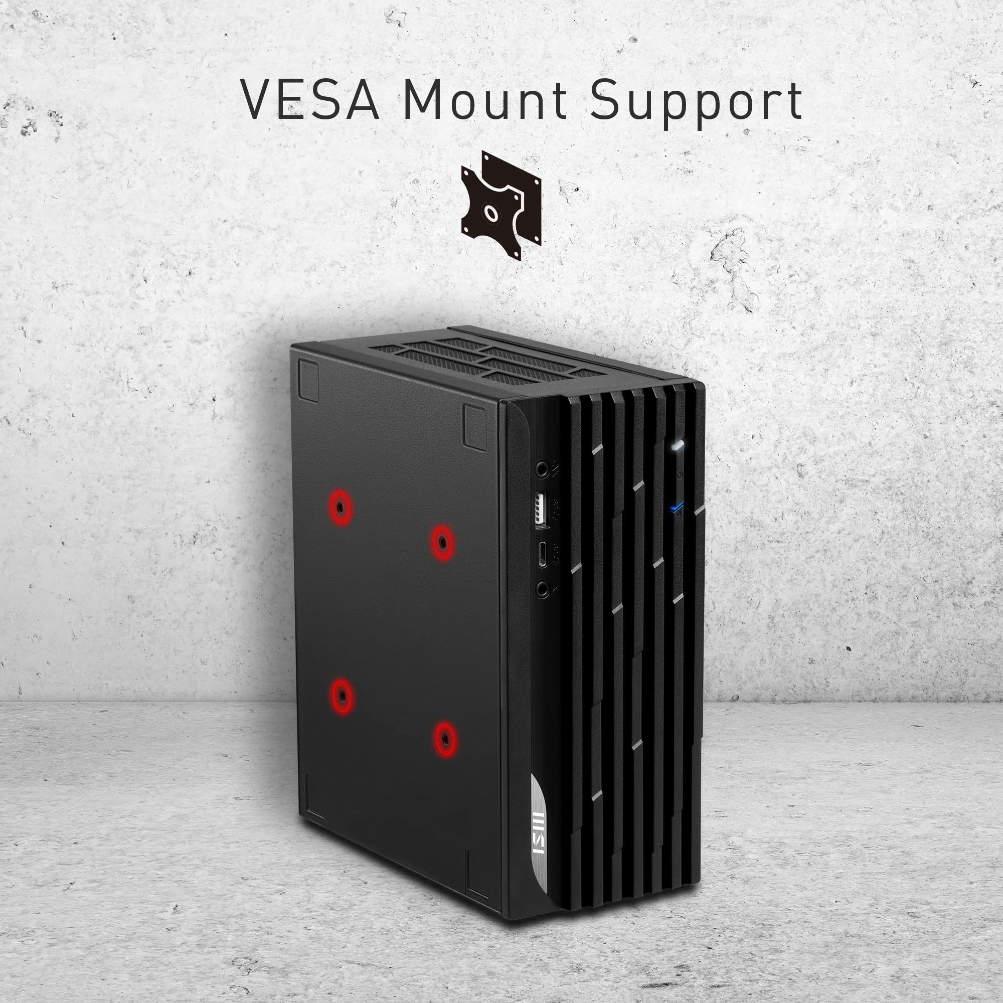 Msi Pro Dp20Za (Mff) Desktop, Amd Ryzen R7-5700G, Radeon Vega 7, 16Gb Memory, 500Gb Ssd, Wifi 5, Usb Type-C, Black, Windows 11 H