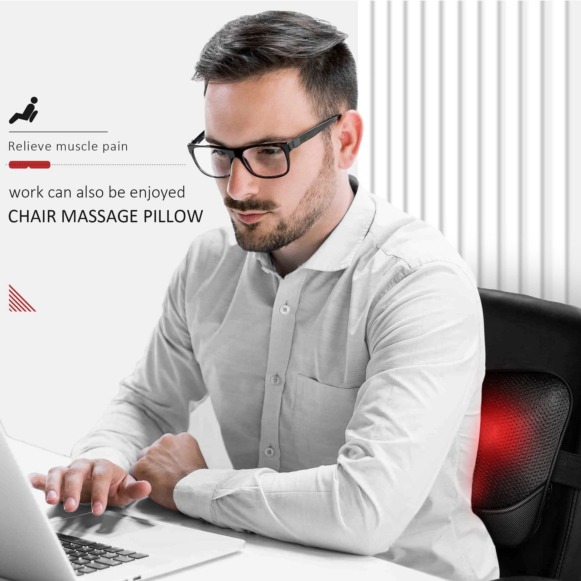 Viktor Jurgen Back Massager Kneading For Neck, Shoulder And Foot, Shiatsu Massage Pillow With Heat, Relaxation Gifts For Women/M