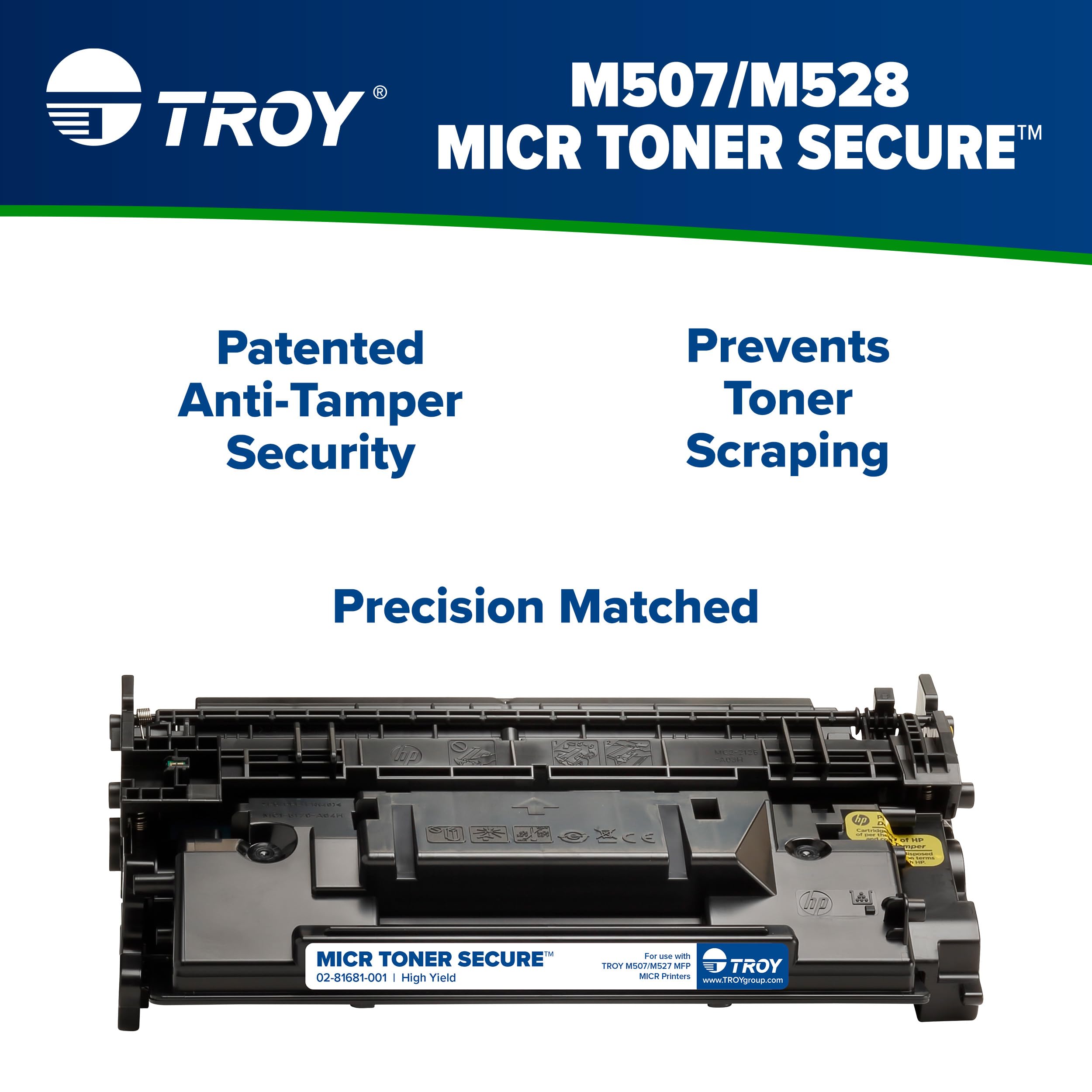 Troy 0281681001 289X High Yield Micr Toner Secure, Alternative For Hp Cf289X, Black