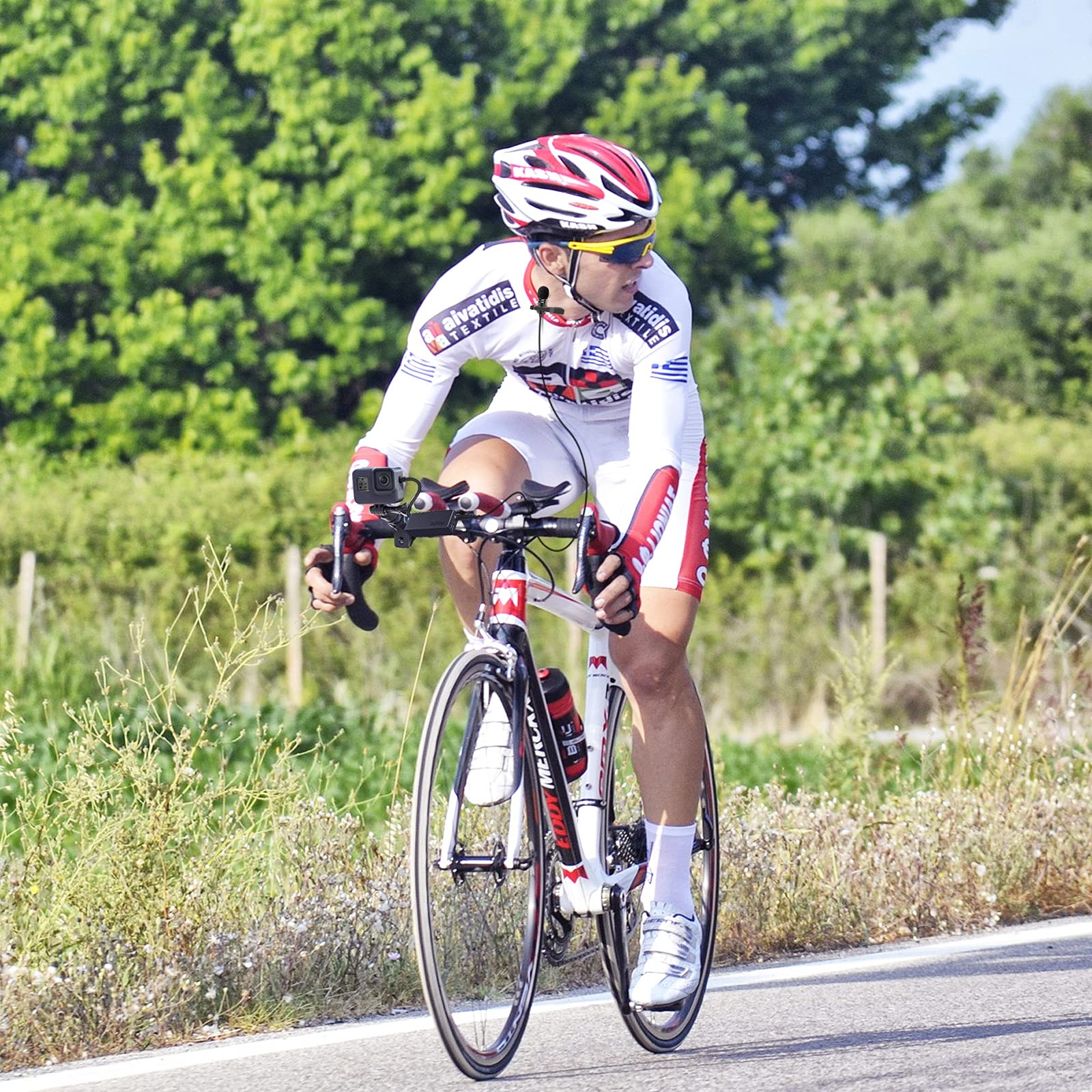 Weishan Lavalier Mic Compatible With Gopro Hero11 Black, Hero10,Hero9 Action Cameras, Media Mod, Max   Lapel Microphone 3.5Mm, 1