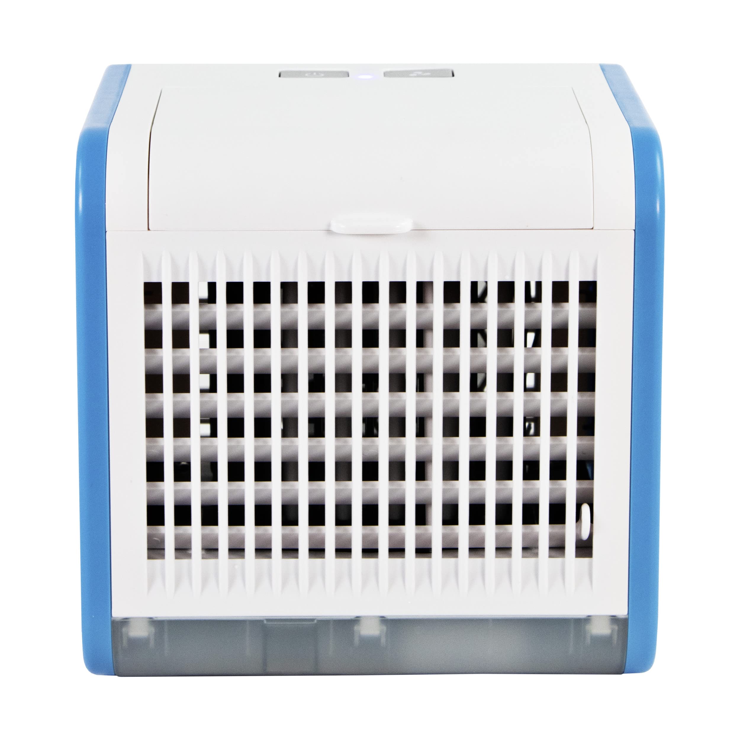 Comfort Zone Czac10Bl 3 Speed Personal Evaporative Air Cooler, Mini Portable Air Conditioner With Top Fill Water Tank, Runs 5 Ho