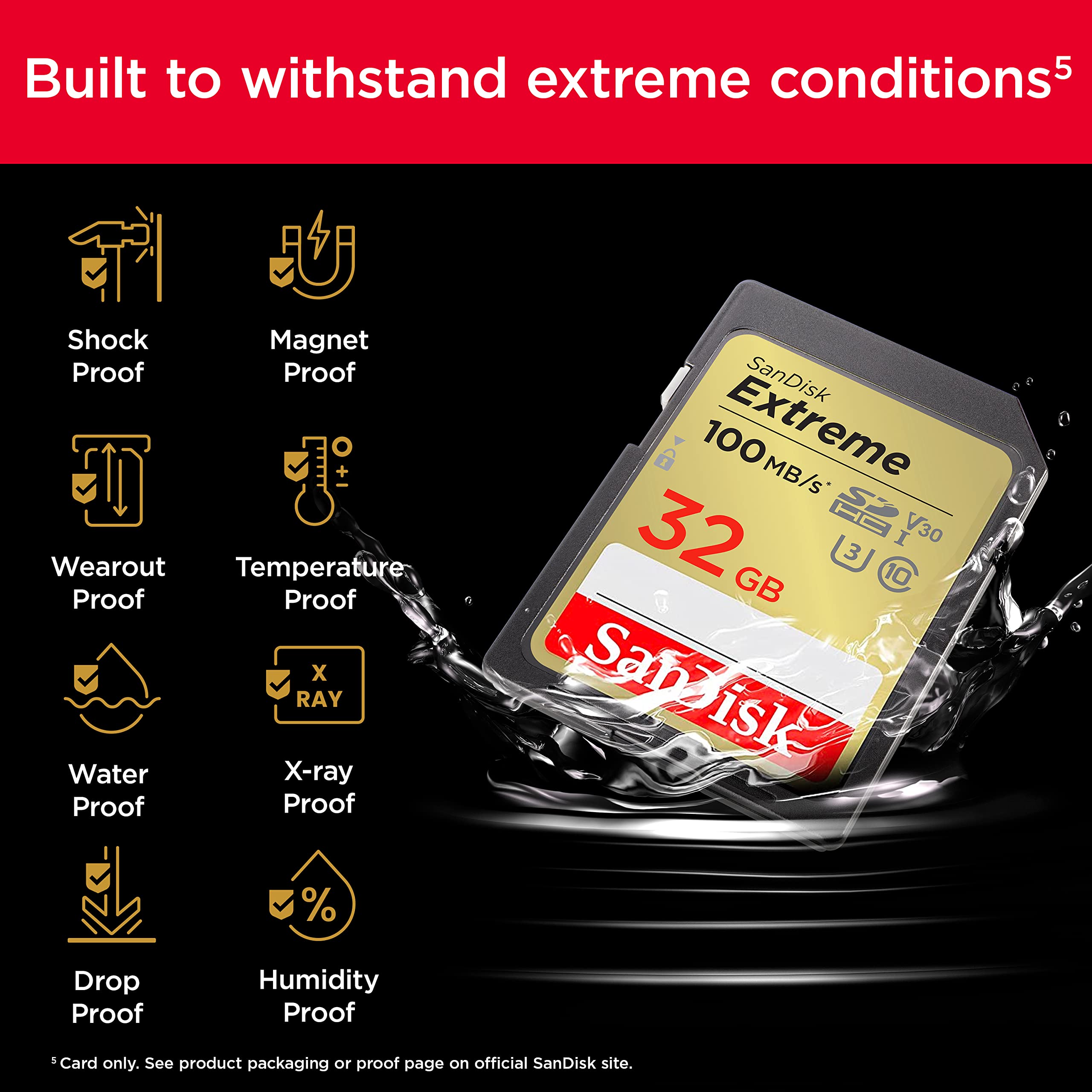 Sandisk 32Gb Extreme Sdhc Uhs I Memory Card   C10, U3, V30, 4K, Uhd, Sd Card   Sdsdxvt 032G Gncin