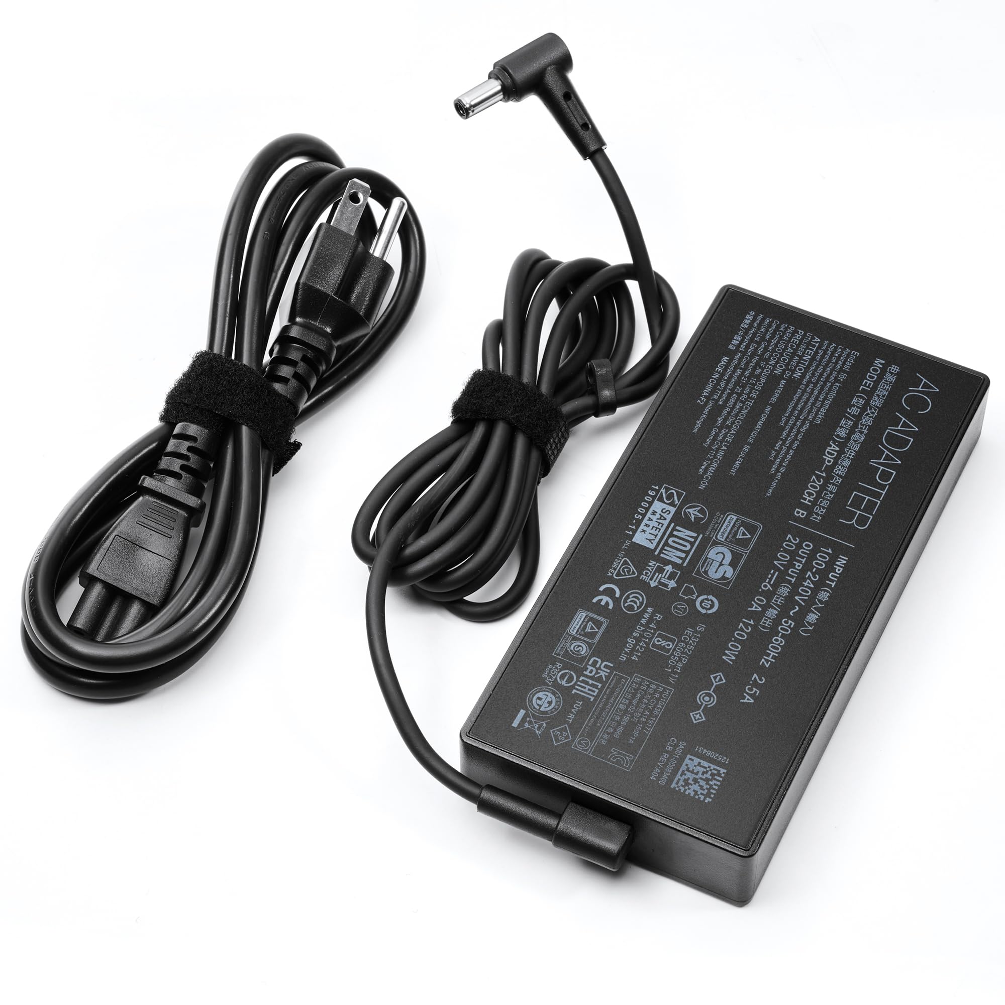 120W Ac Charger A17 120P2A Fit For Asus Zenbook Flip 15 Q528E Q537F Q538E Q539Z Q537Fd Bi7T7, Q528Eh 202.Bl, Q538Ei 202.Bl Zenbook Ux534F Q546F Q547F Q506F Q526F Q536F Laptop Power Cord