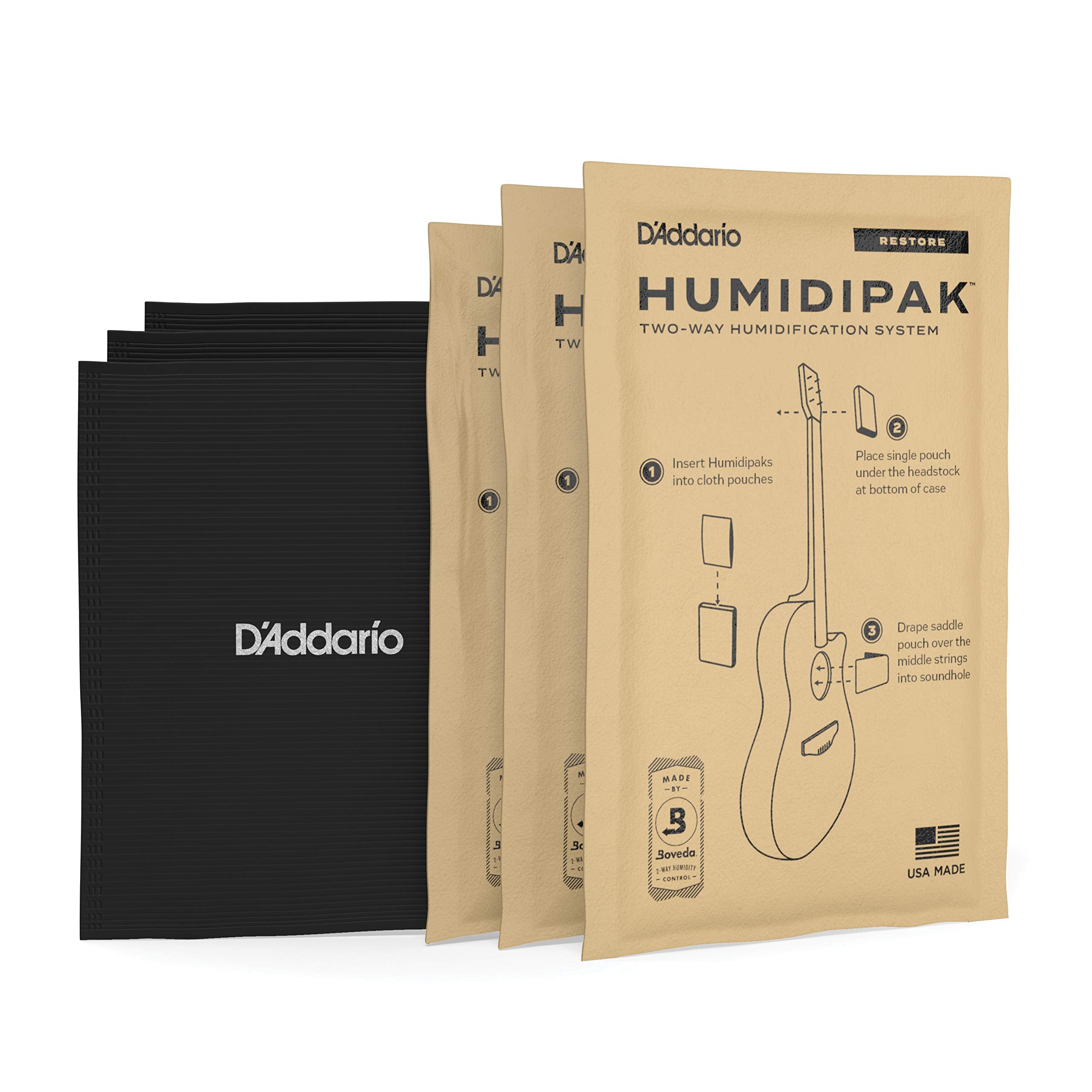 Daddario Humidifier Humidipak Restore Kit-Automatic Guitar Humidification Conditioning System (Pw-Hpk-03)