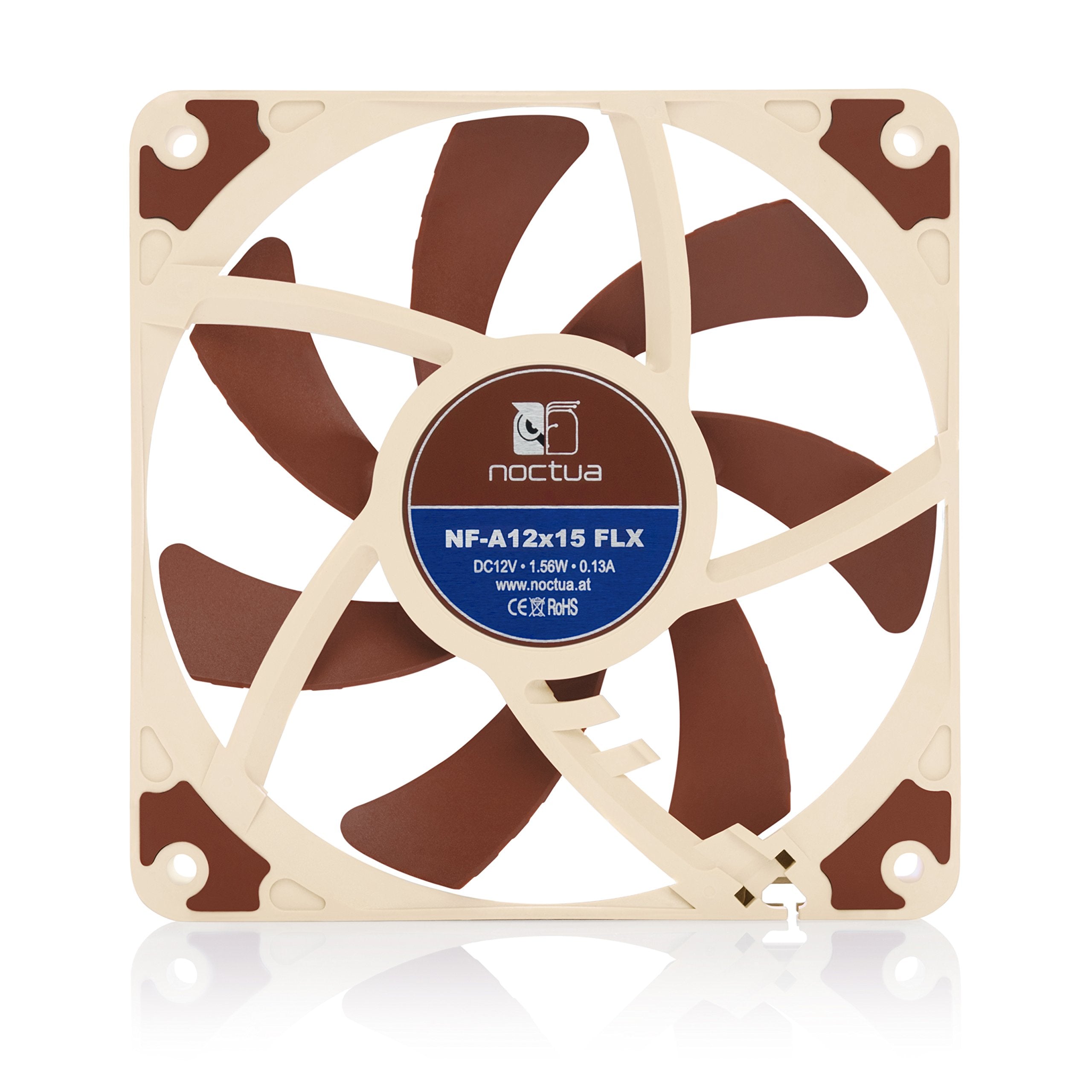 Noctua Nf-A12X15 Flx, Premium Quiet Slim Fan, 3-Pin (120X15Mm, Brown)