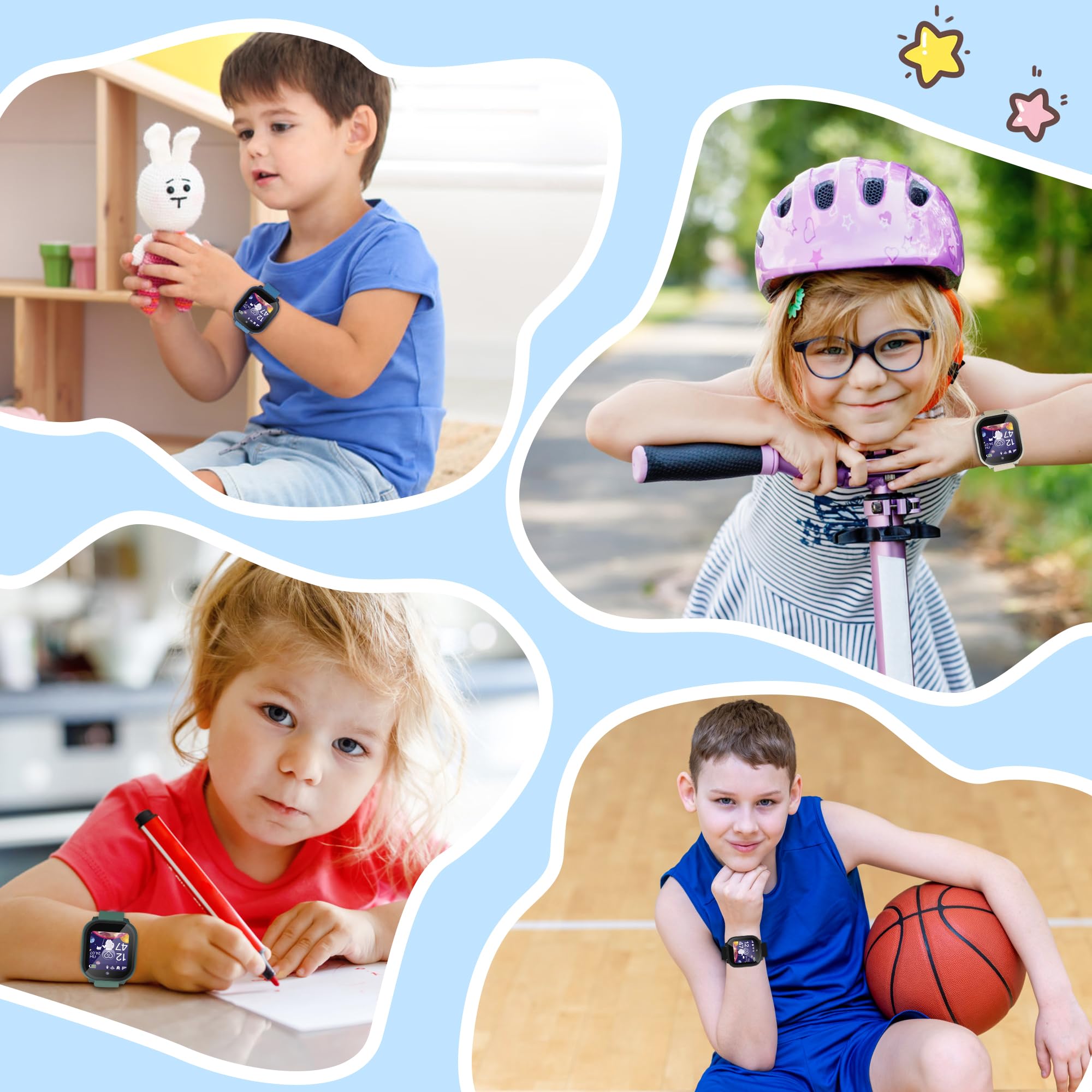 Tiorecime 2 Pack Case For Cosmo Jrtrack 3 And 4 Smart Watch With Tempered Glass Screen Protector, Shockproof Hard Pc Bumper, Scr