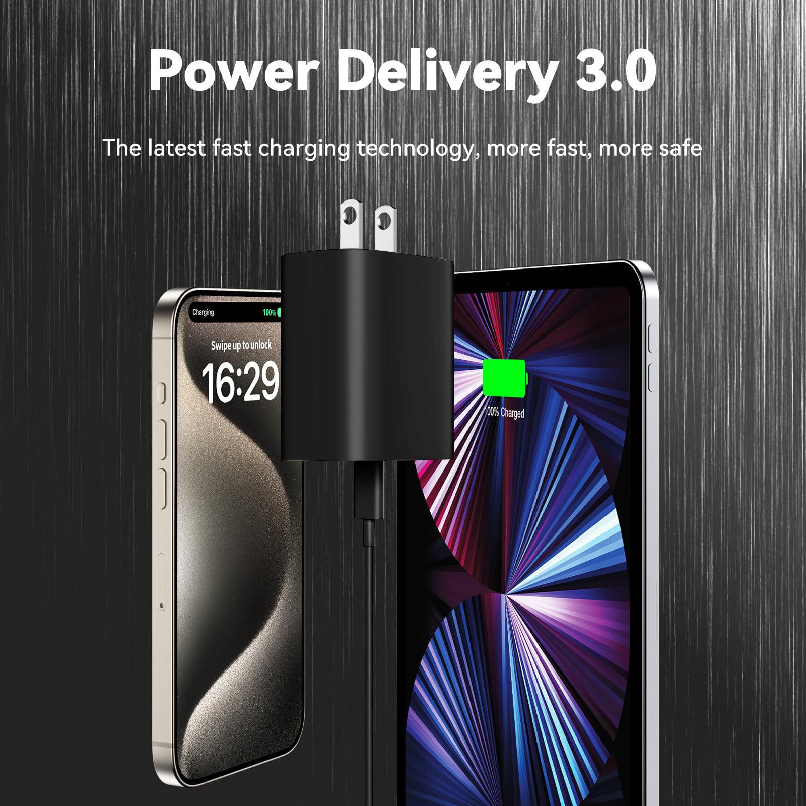 I Phone 16 Charger Fast Charging,I Phone 16 Promax Fast Charger Block 20W Wall Charger With 3.3Ft Usb C Cable Cord For I Phone 1