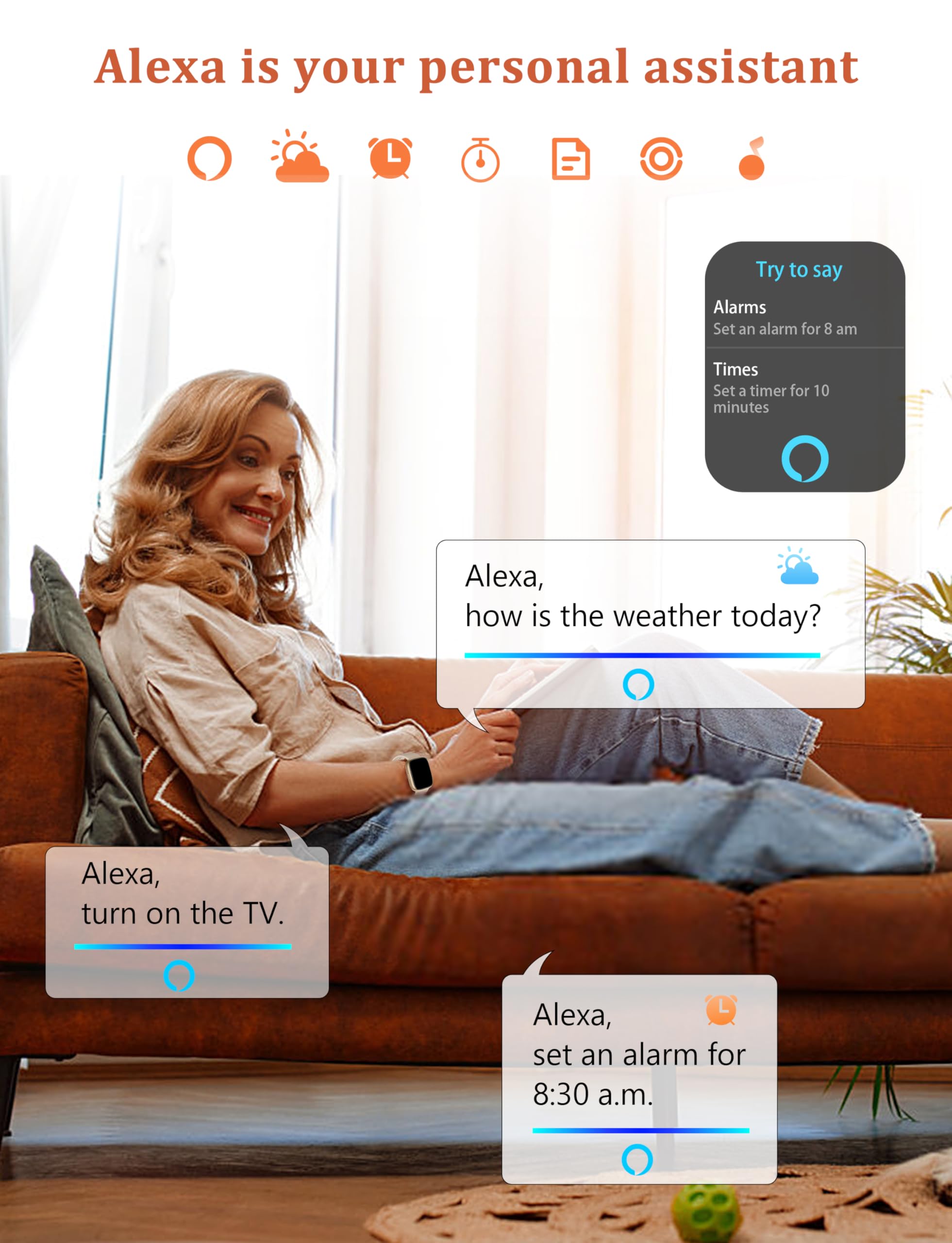 Lodimeke Smart Watch, Alexa Built-In, Answer/Make Calls 44Mm Smartwatch Women Men, 1.83 Sports Watch Ip68 Waterproof, Heart Rate