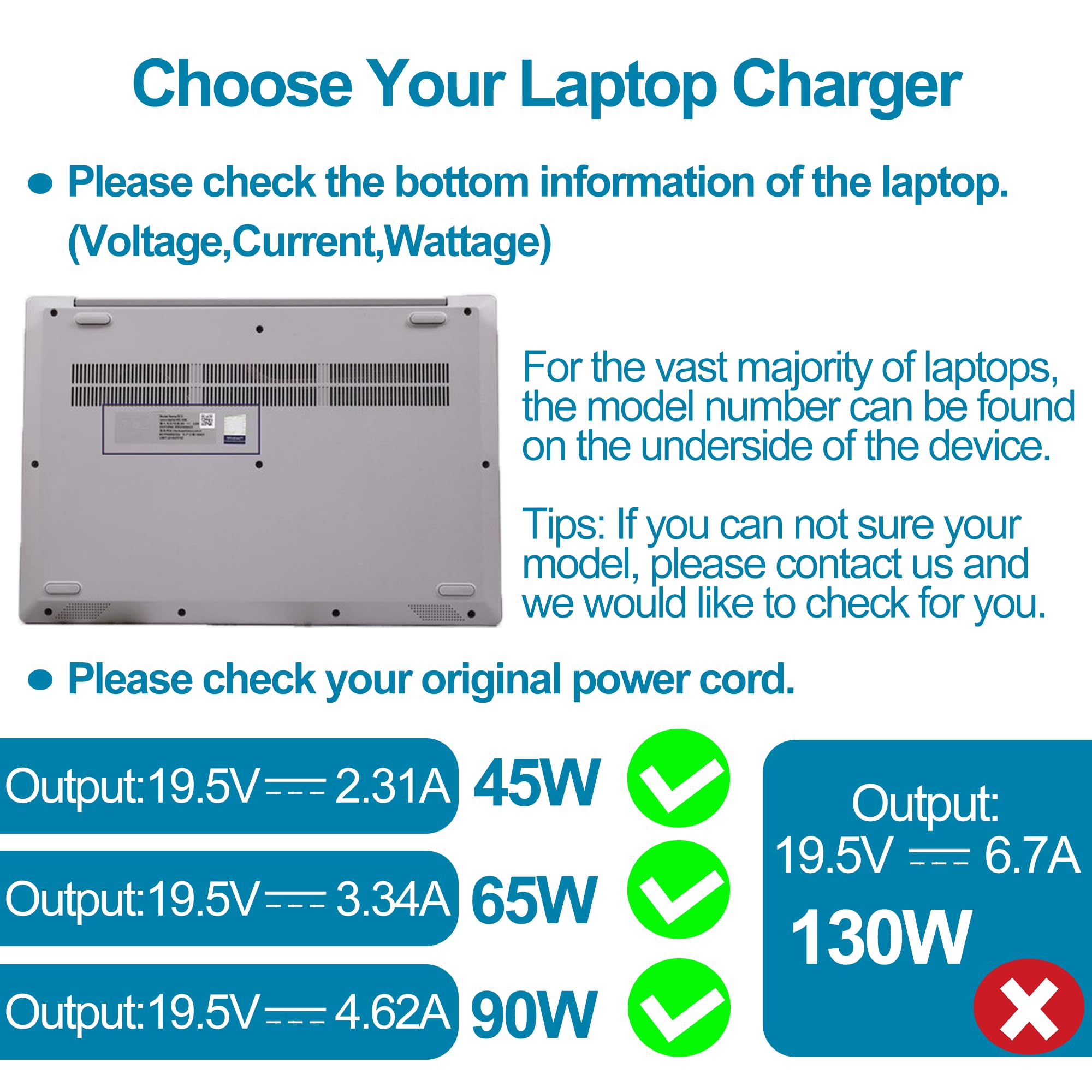 Kiteurad 90W Ac Adapter For Dell Optiplex Micro 9020 3020 3040 3050 3070 7010 7040 7050 Ac Adapter For Dell Vostro 3500 3510 For