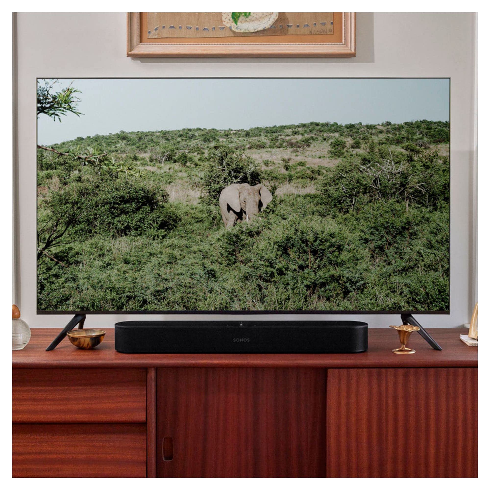 Sonos Beam (Gen 2). The Compact Smart Soundbar For Tv, Music And More. (Black) International Version, No Warranty